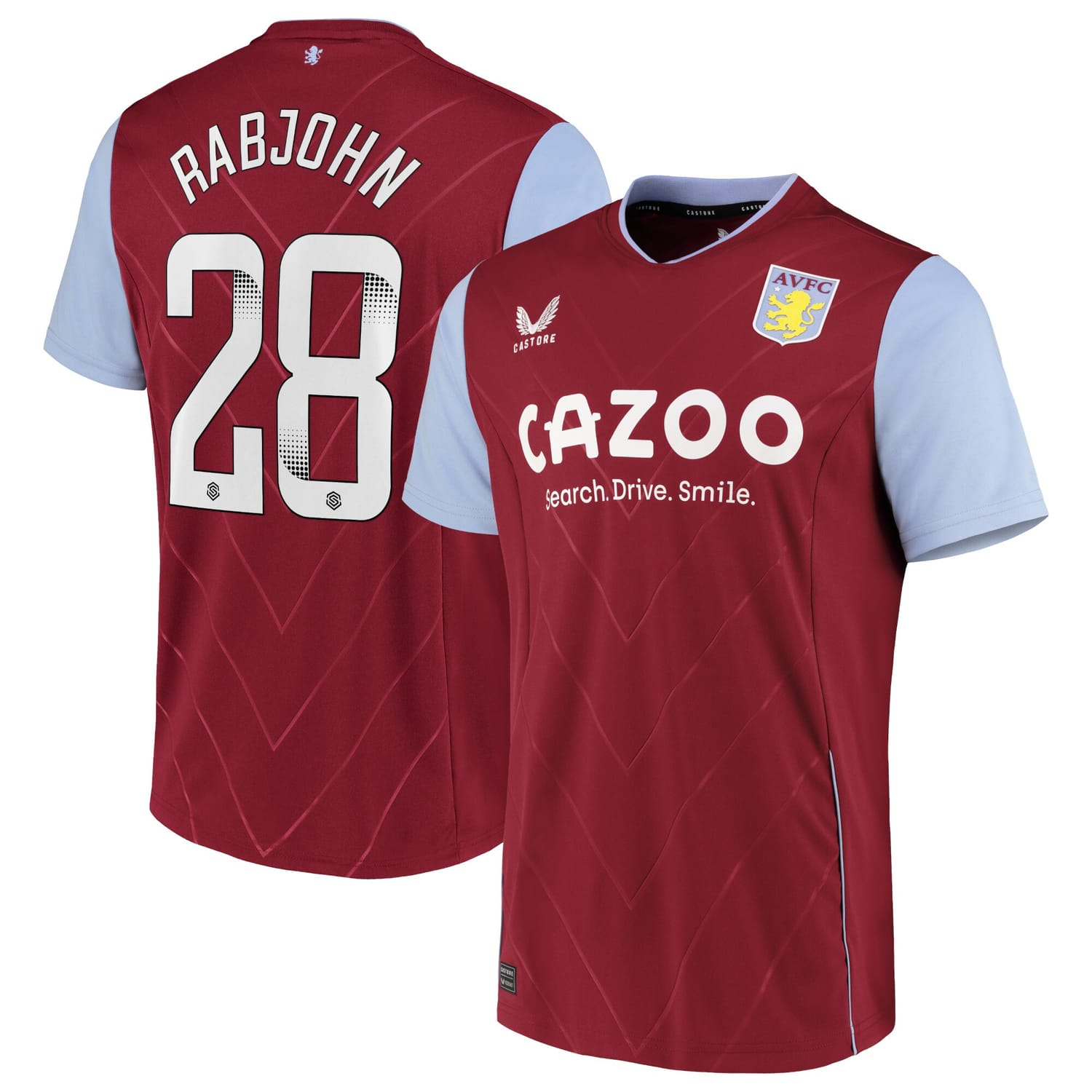 Premier League Aston Villa Home Jersey Shirt 2022-23 player Evie Rabjohn 28 printing for Men