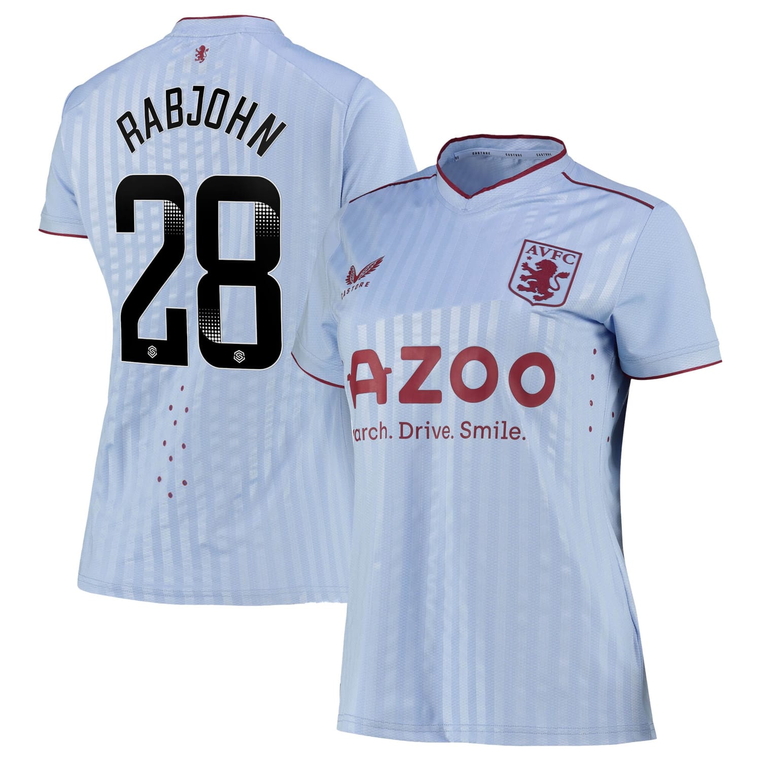 Premier League Aston Villa Away WSL Pro Jersey Shirt 2022-23 player Evie Rabjohn 28 printing for Women