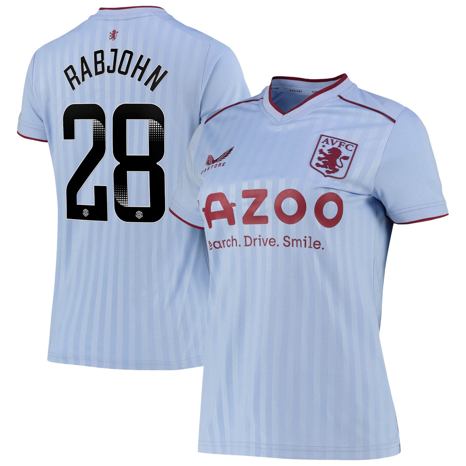 Premier League Aston Villa Away WSL Jersey Shirt 2022-23 player Evie Rabjohn 28 printing for Women