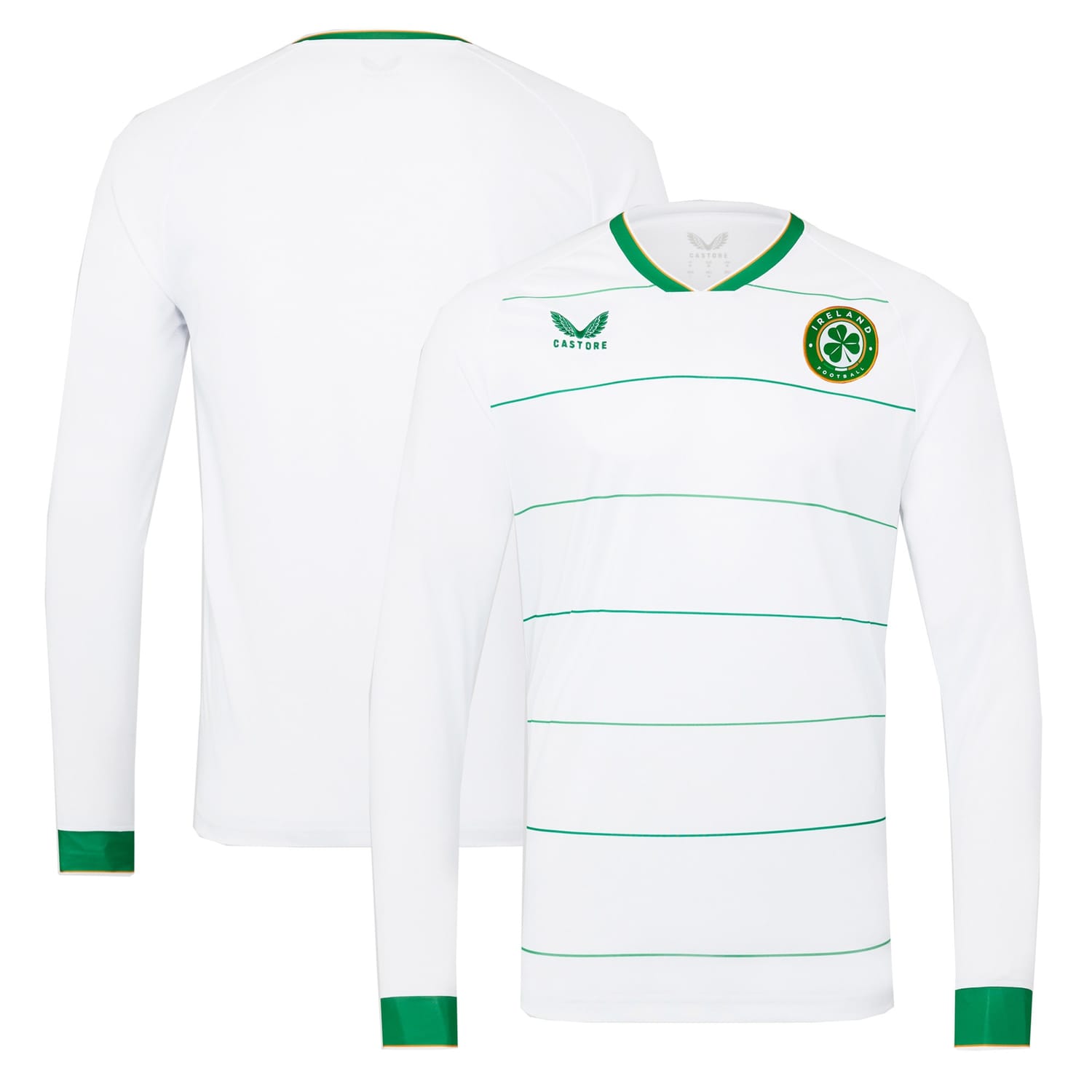 Ireland National Team Away Pro Jersey Shirt Long Sleeve 2023 for Men
