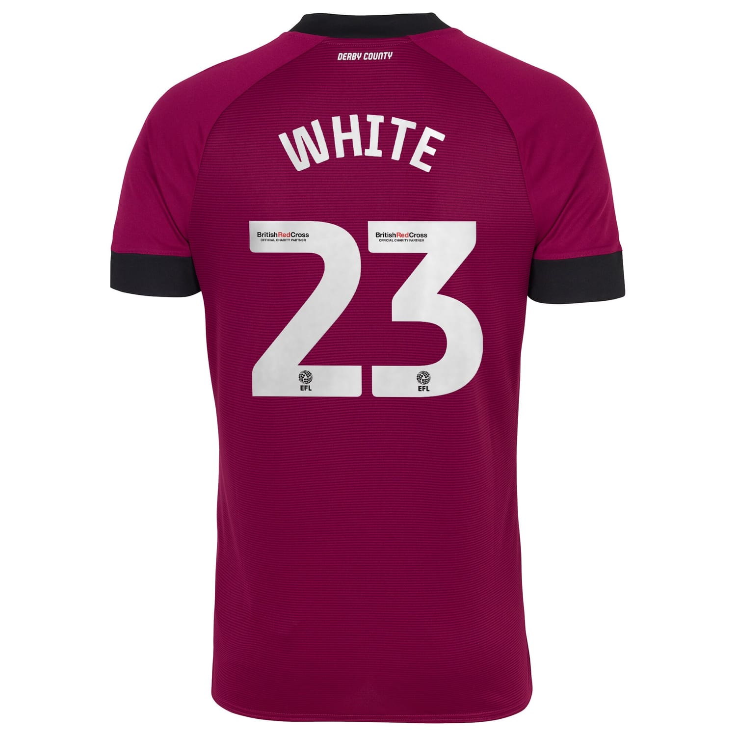 EFL League One Derby County Third Jersey Shirt 2022-23 player Harvey White 23 printing for Men