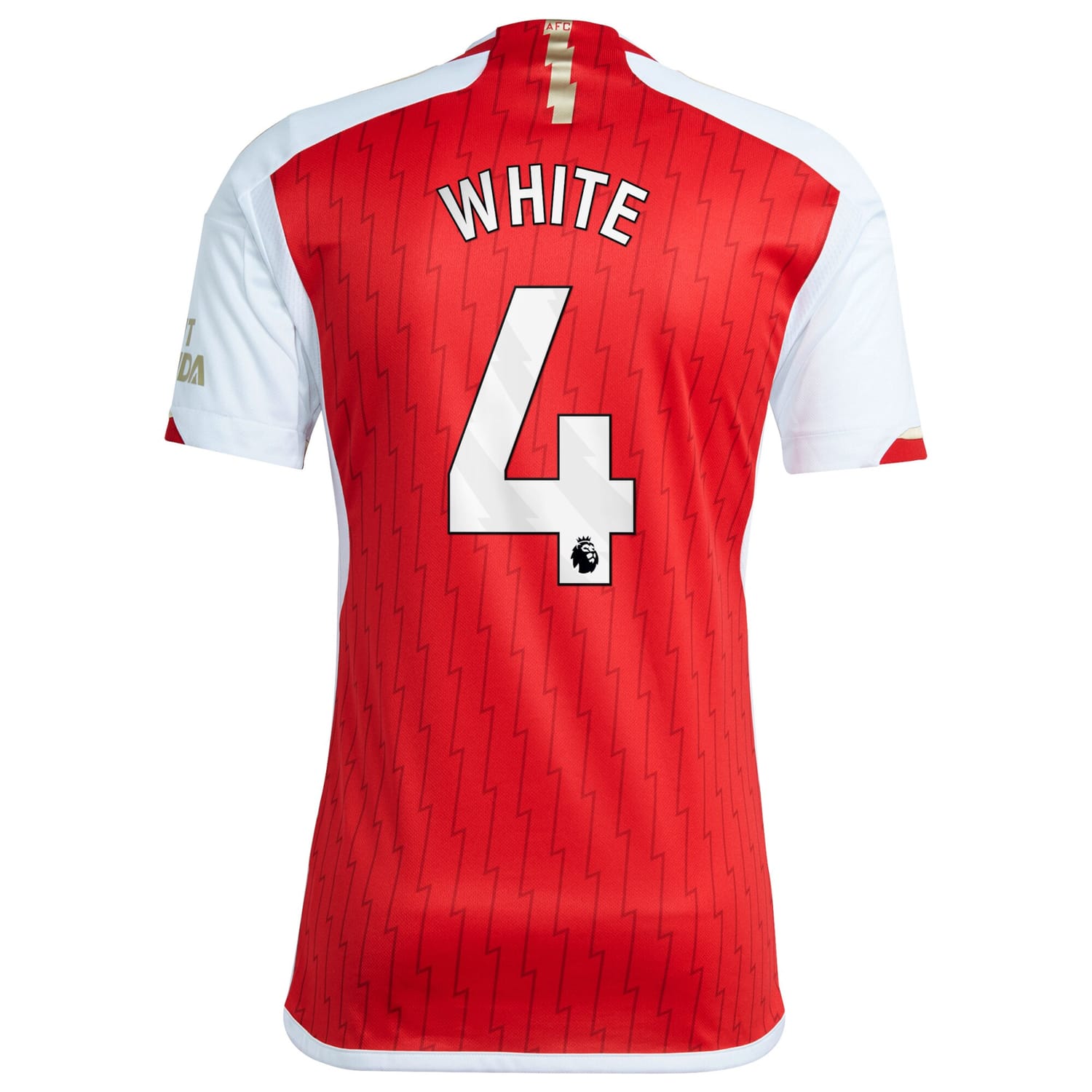 Premier League Arsenal Home Jersey Shirt 2023-24 player Ben White 4 printing for Men