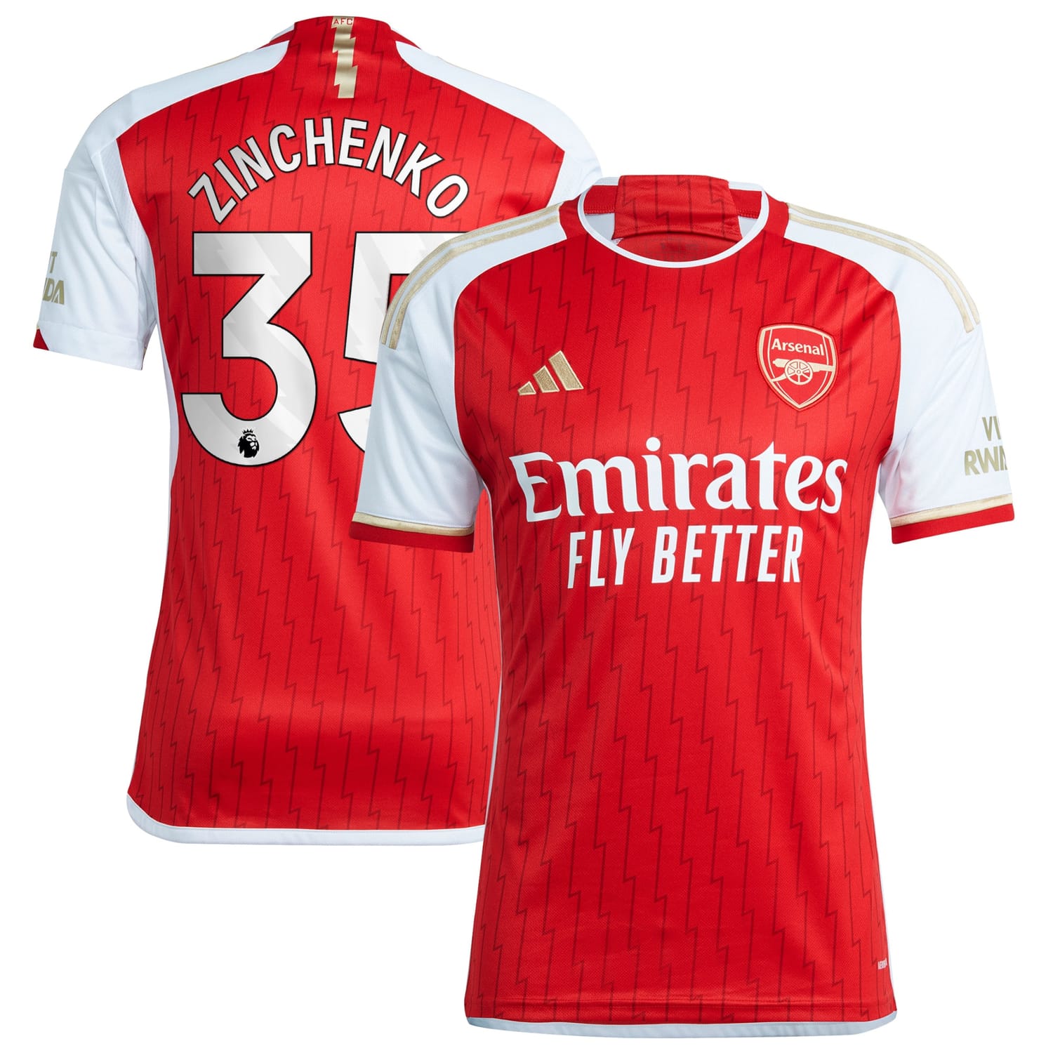 Premier League Arsenal Home Jersey Shirt 2023-24 player Oleksandr Zinchenko 35 printing for Men