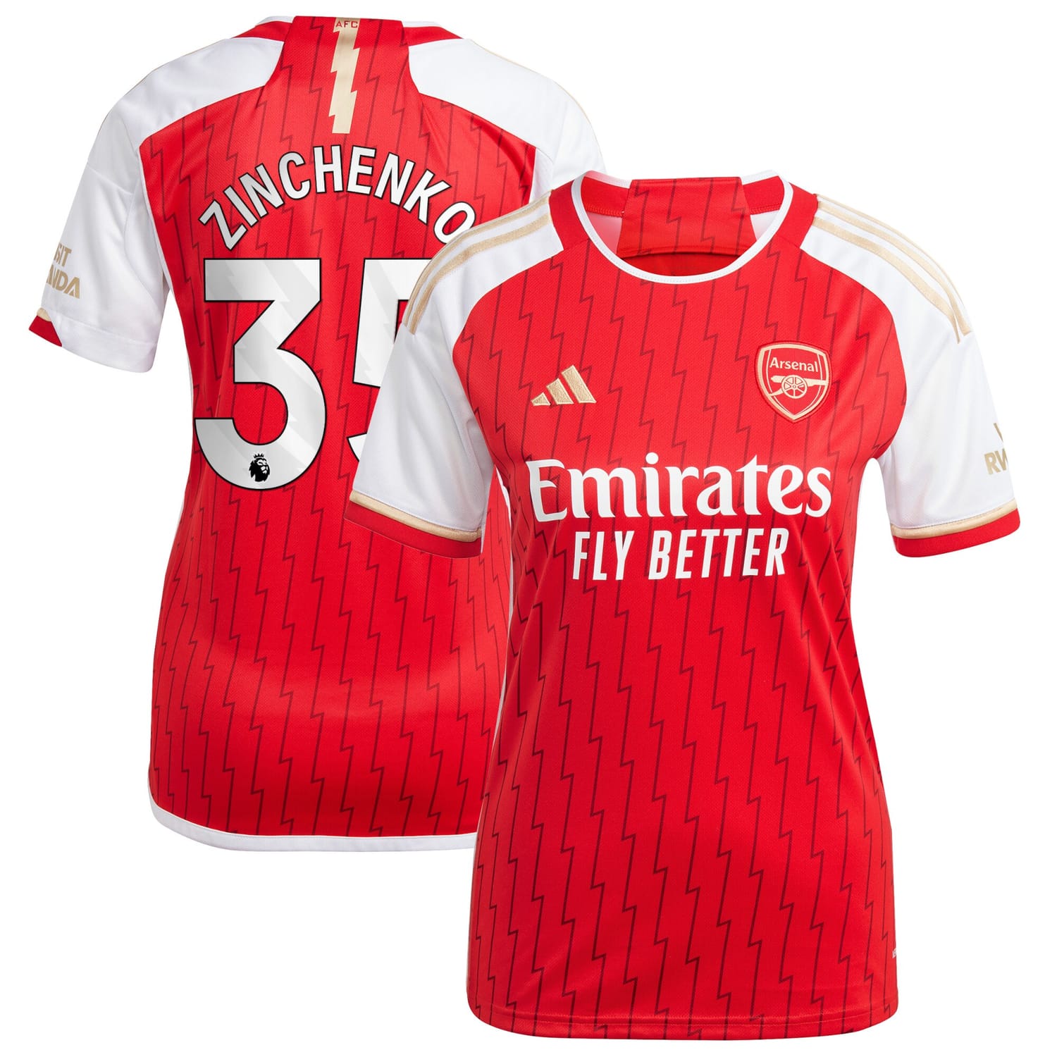 Premier League Arsenal Home Jersey Shirt 2023-24 player Oleksandr Zinchenko 35 printing for Women