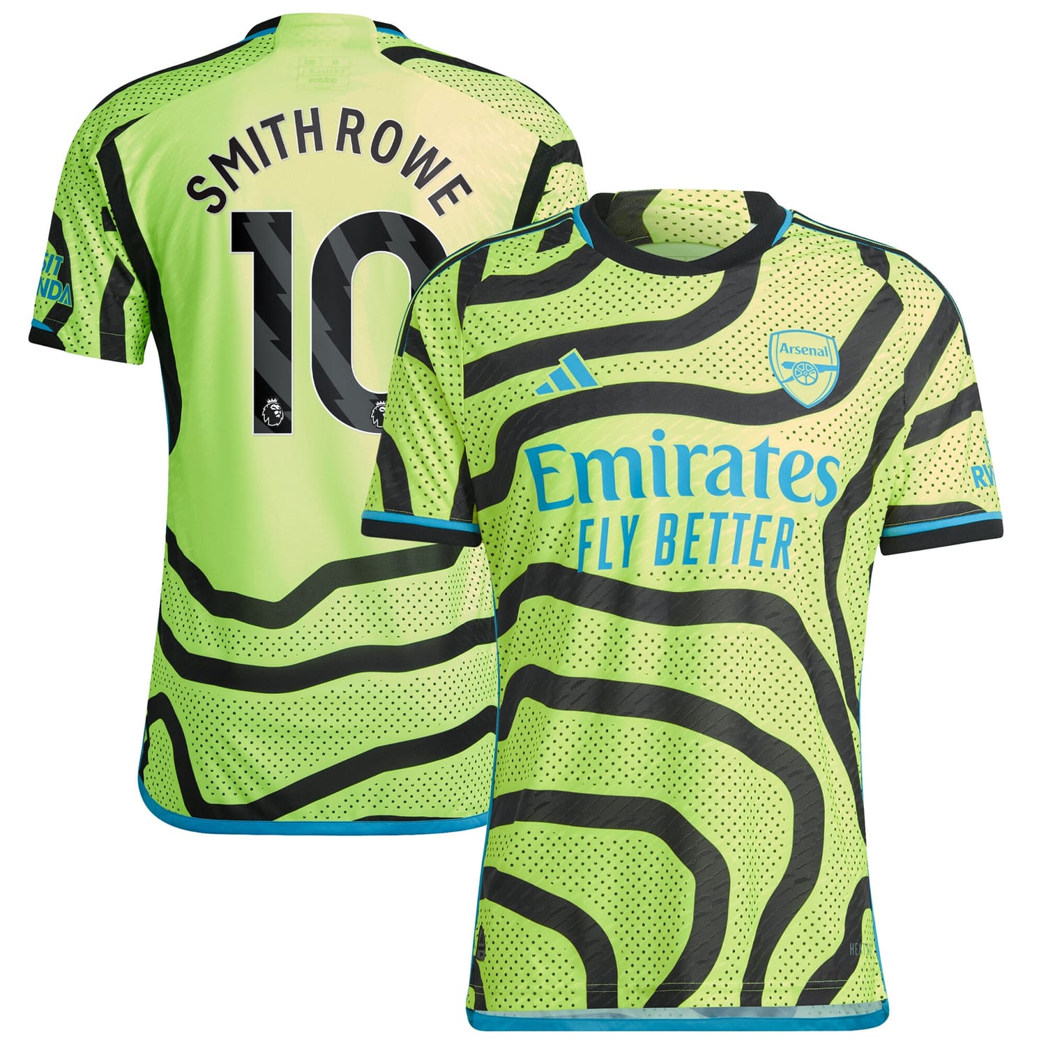 Premier League Arsenal Away Authentic Jersey Shirt 2023-24 player Emile Smith Rowe 10 printing for Men