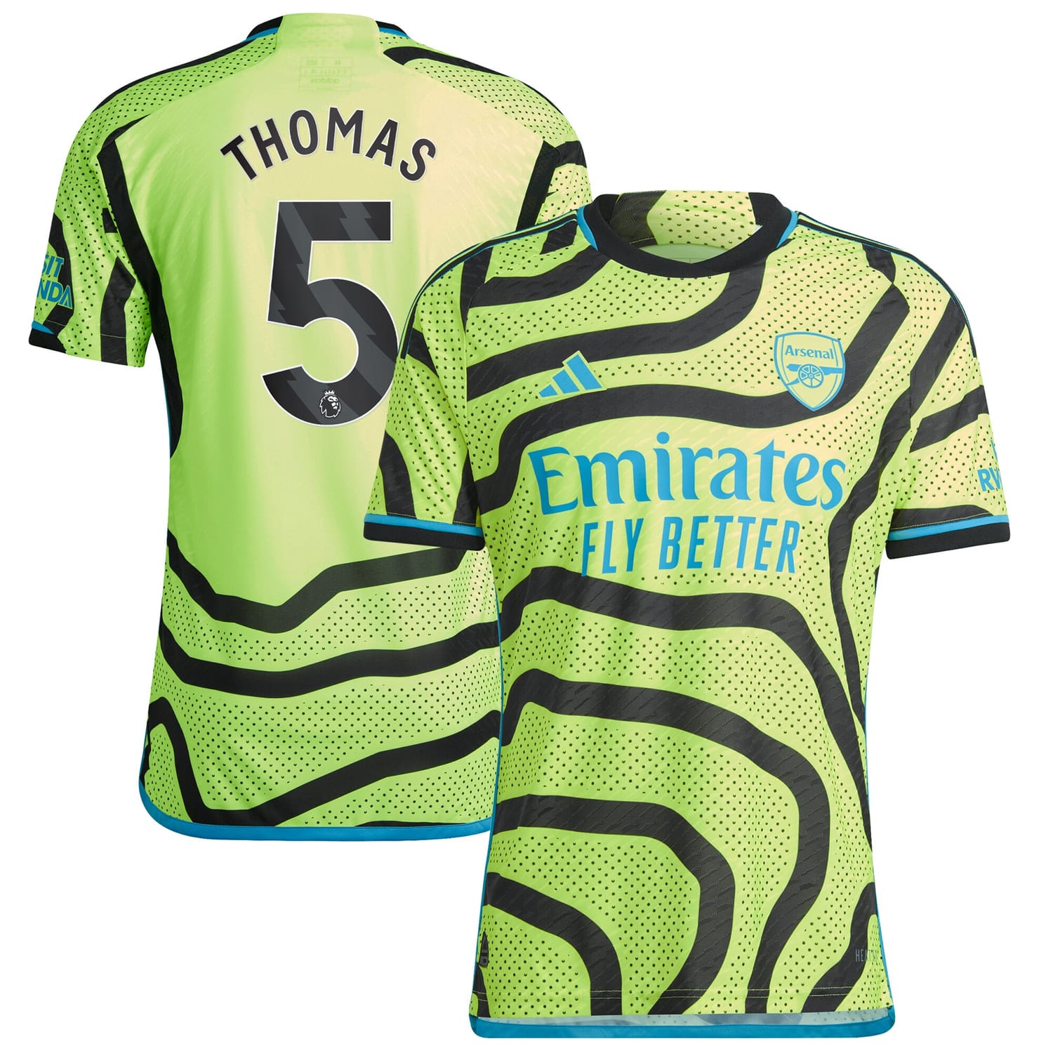 Premier League Arsenal Away Authentic Jersey Shirt 2023-24 player Thomas Partey 5 printing for Men
