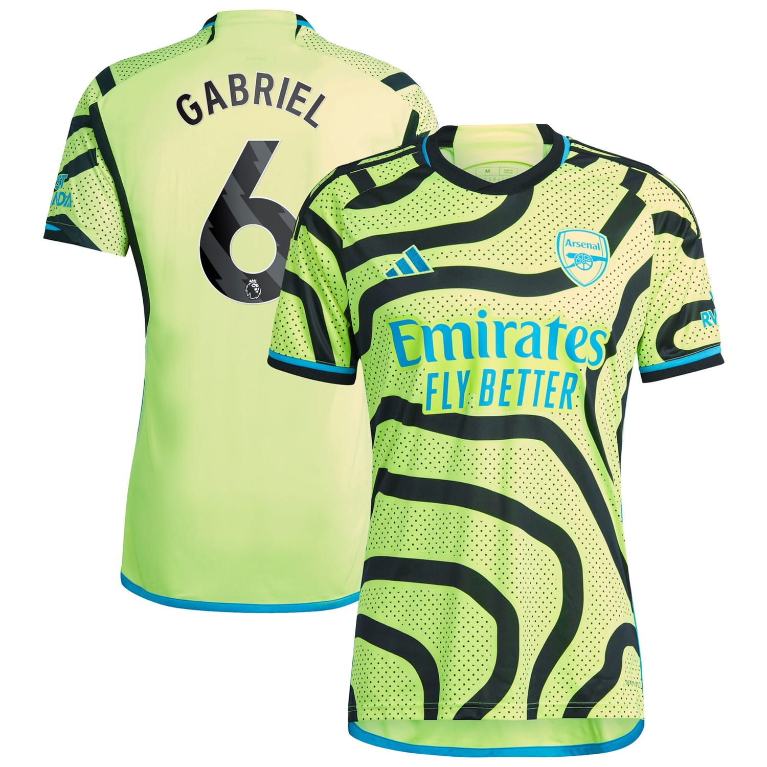 Premier League Arsenal Away Jersey Shirt 2023-24 player Gabriel Magalhães 6 printing for Men