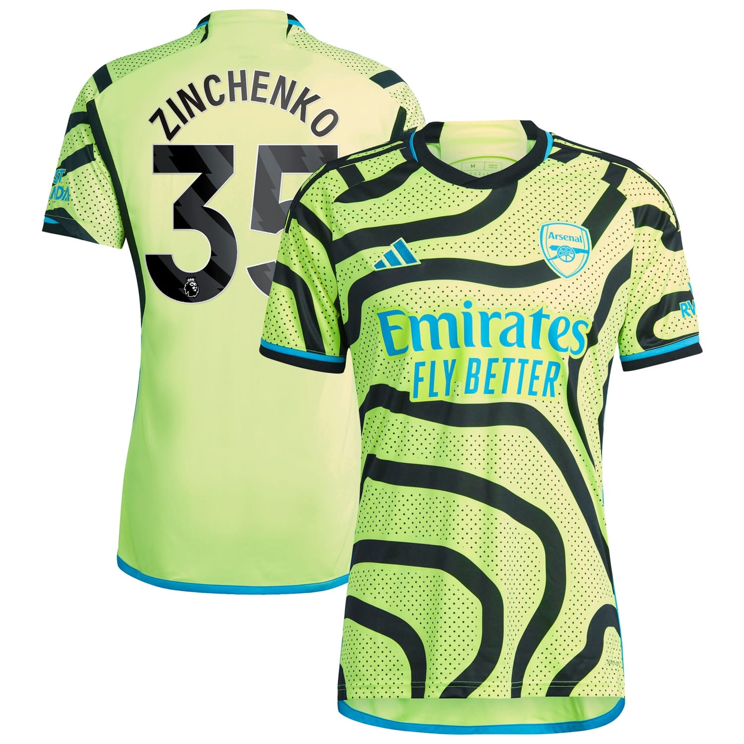 Premier League Arsenal Away Jersey Shirt 2023-24 player Oleksandr Zinchenko 35 printing for Men