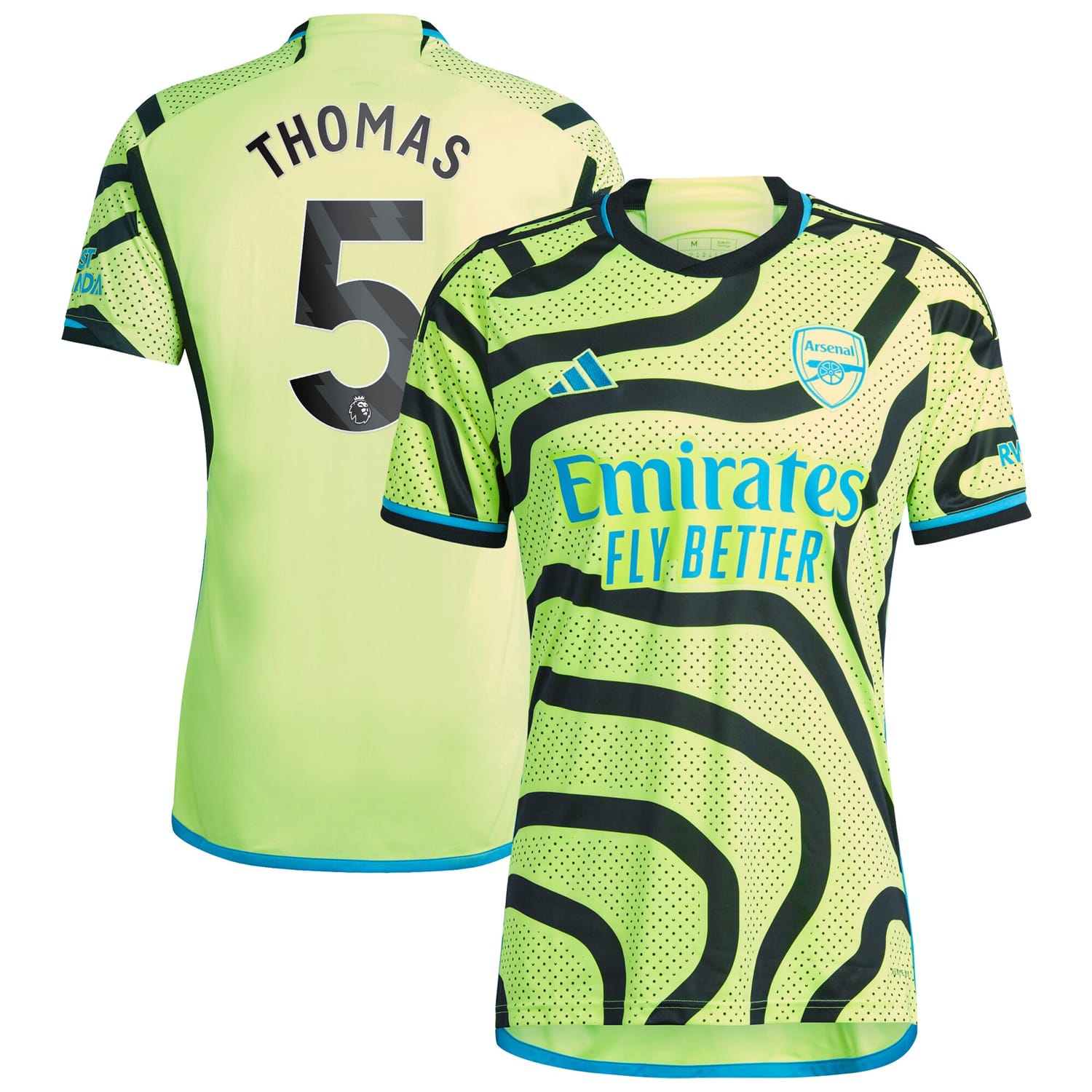 Premier League Arsenal Away Jersey Shirt 2023-24 player Thomas Partey 5 printing for Men