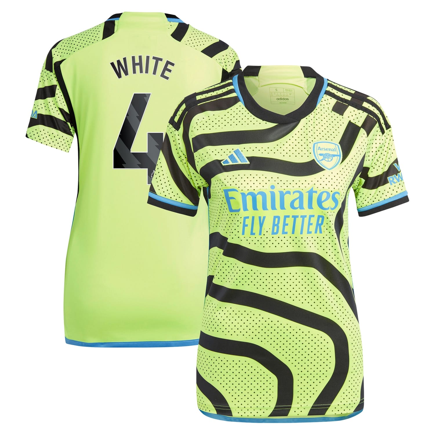 Premier League Arsenal Away Jersey Shirt 2023-24 player Ben White 4 printing for Women