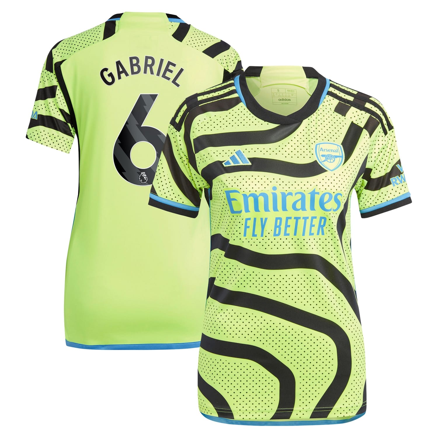 Premier League Arsenal Away Jersey Shirt 2023-24 player Gabriel Magalhães 6 printing for Women