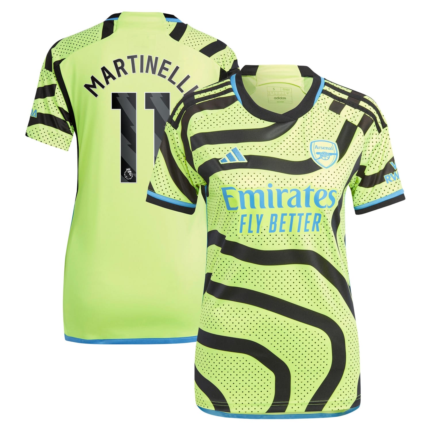 Premier League Arsenal Away Jersey Shirt 2023-24 player Gabriel Martinelli 11 printing for Women