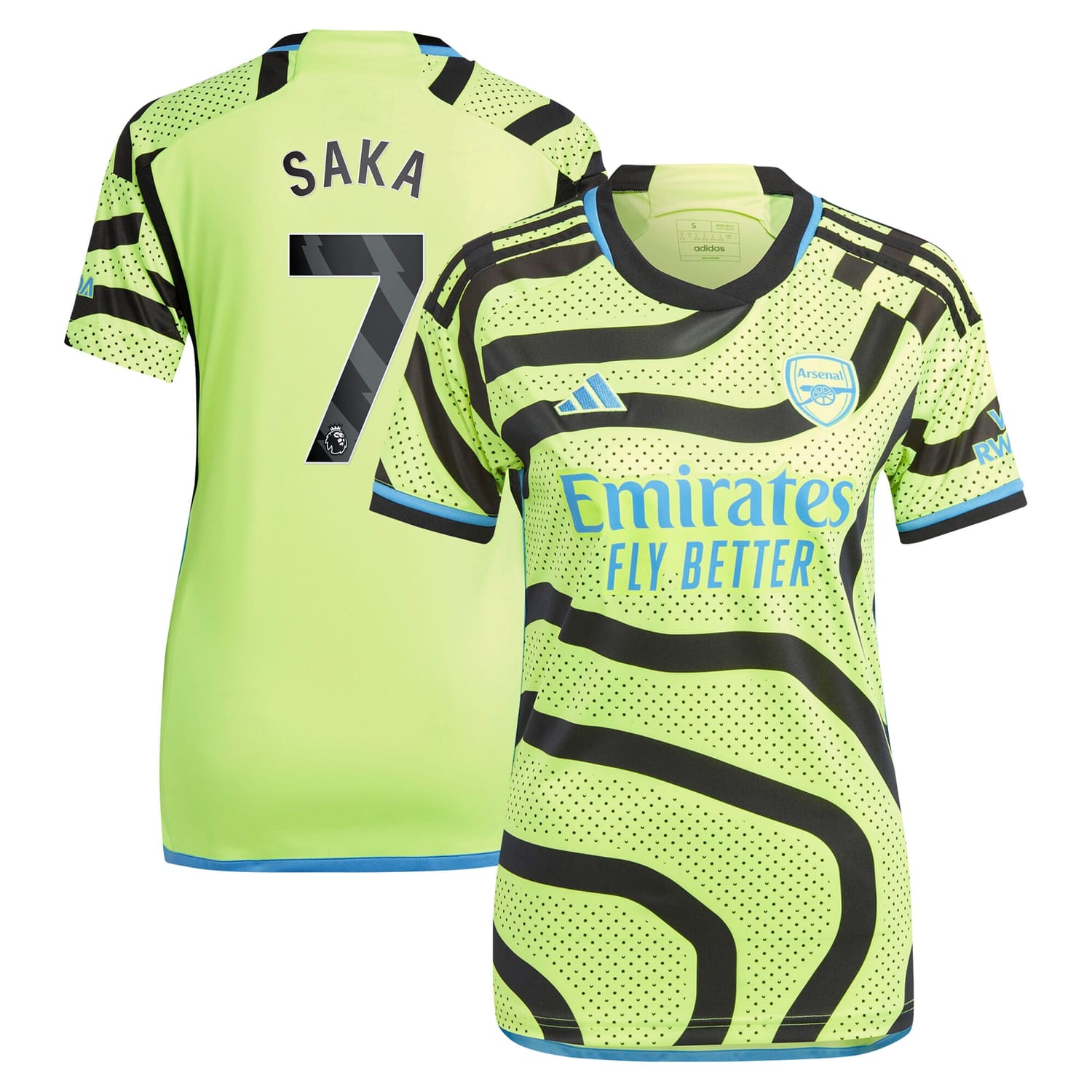Premier League Arsenal Away Jersey Shirt 2023-24 player Bukayo Saka 7 printing for Women