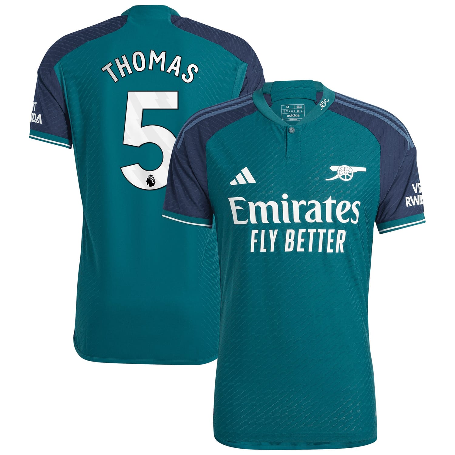 Premier League Arsenal Third Authentic Jersey Shirt 2023-24 player Thomas Partey 5 printing for Men