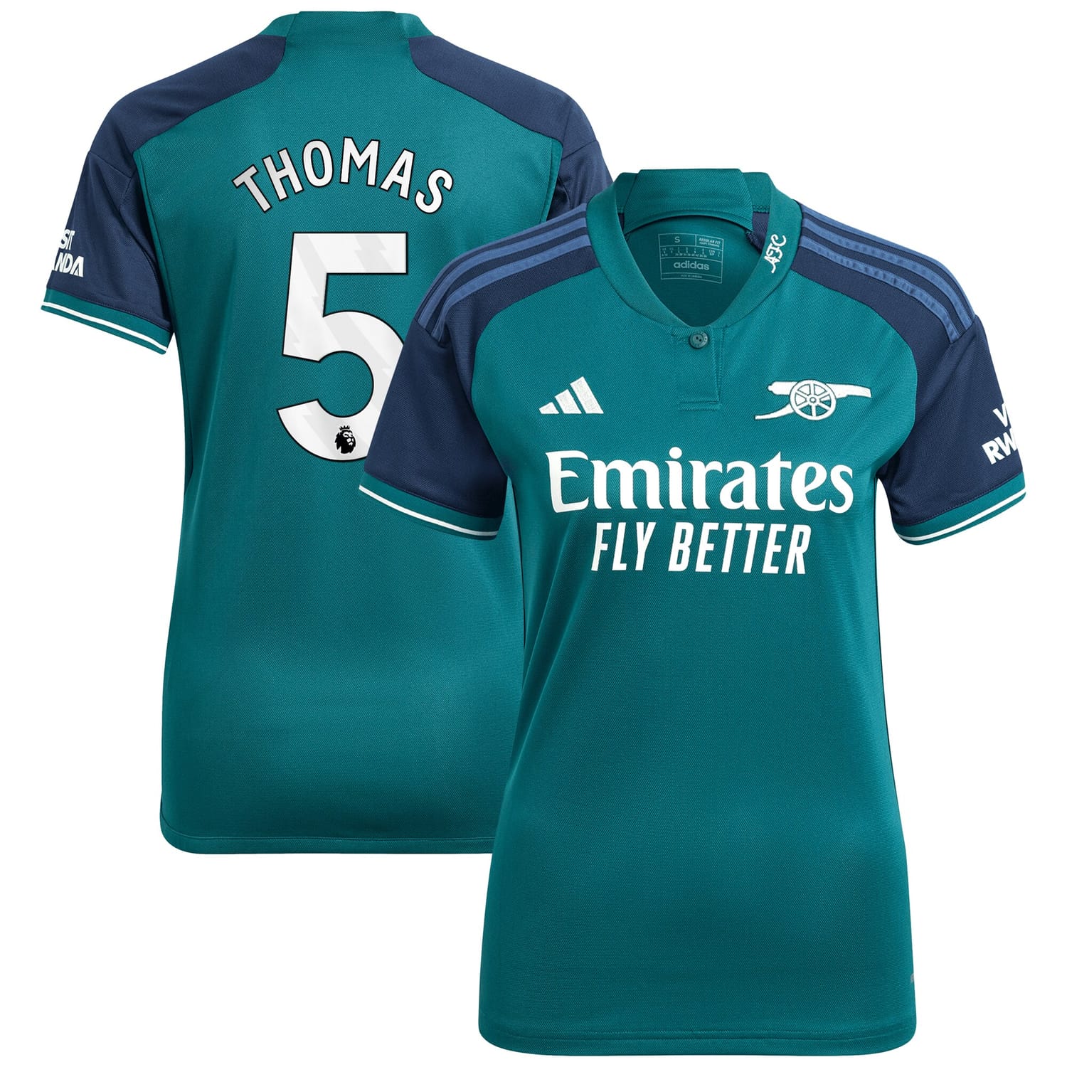 Premier League Arsenal Third Jersey Shirt 2023-24 player Thomas Partey 5 printing for Women