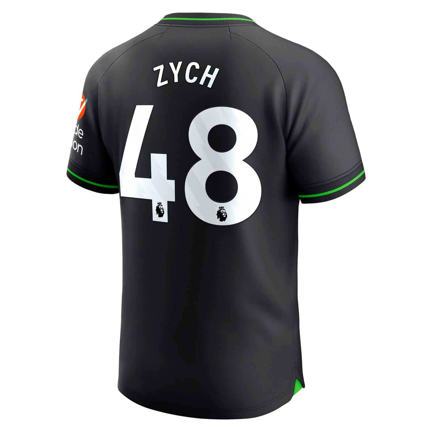 Premier League Aston Villa Home Goalkeeper Jersey Shirt 2023-24 player Oliwier Zych 48 printing for Men