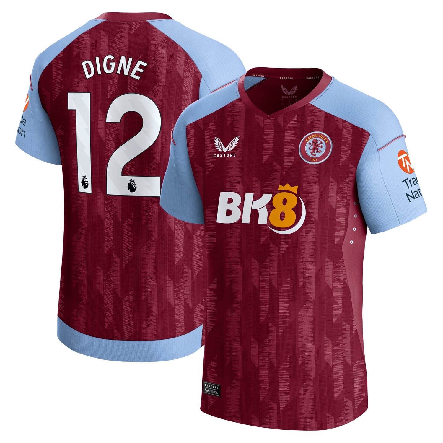 Premier League Aston Villa Home Pro Jersey Shirt 2023-24 player Lucas Digne 27 printing for Men