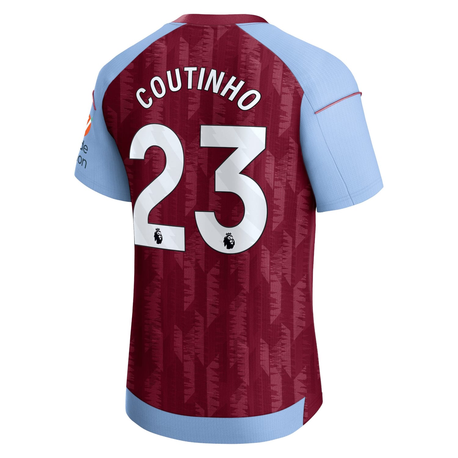 Premier League Aston Villa Home Pro Jersey Shirt 2023-24 player Philippe Coutinho 23 printing for Men