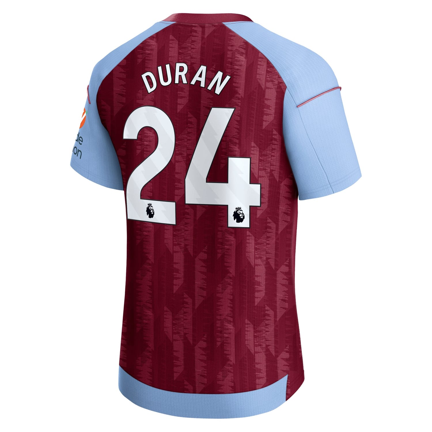 Premier League Aston Villa Home Pro Jersey Shirt 2023-24 player Jhon Durán 22 printing for Men