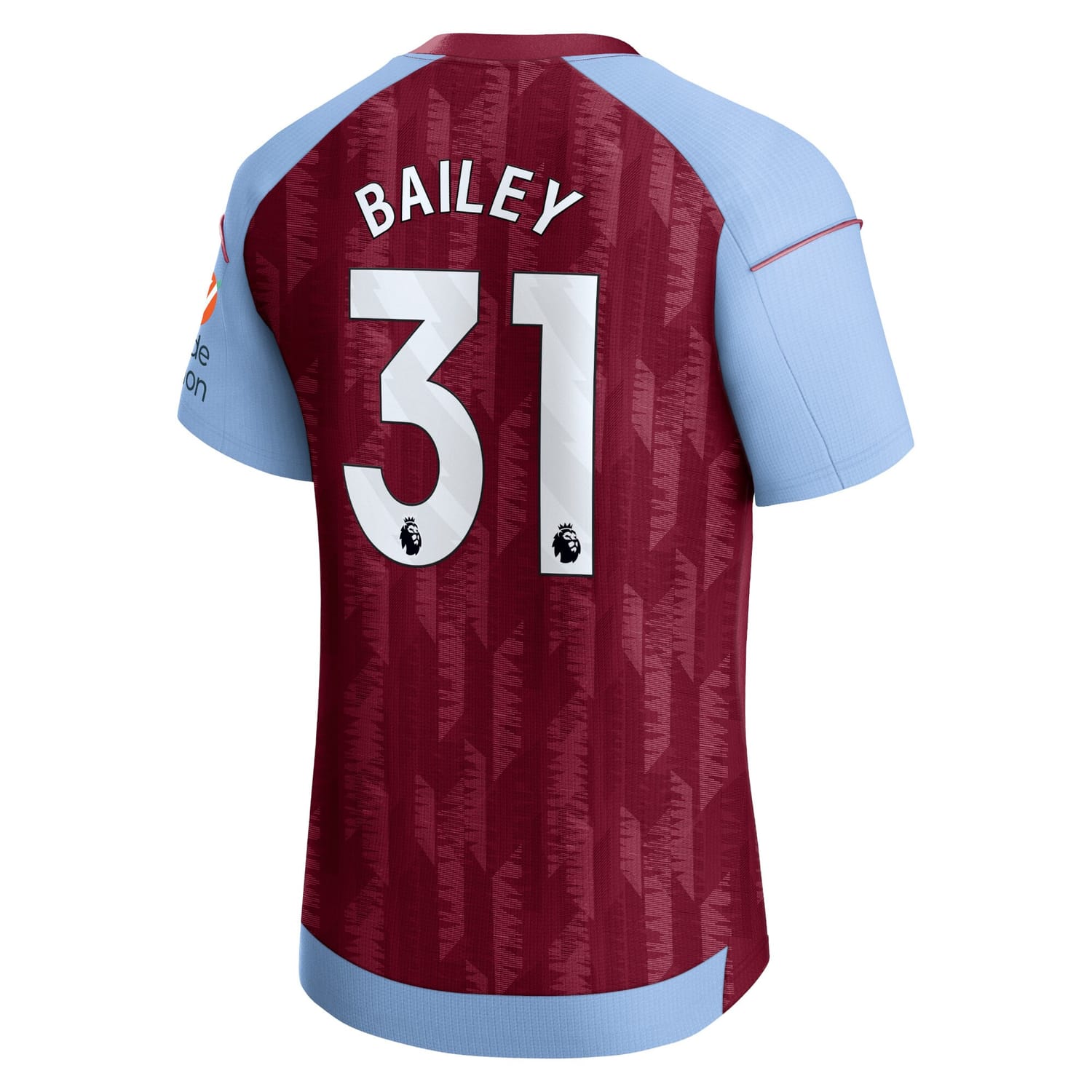 Premier League Aston Villa Home Pro Jersey Shirt 2023-24 player Leon Bailey 31 printing for Men
