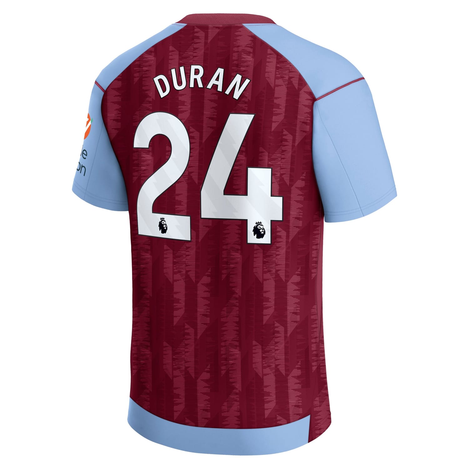 Premier League Aston Villa Home Jersey Shirt 2023-24 player Jhon Durán 22 printing for Men