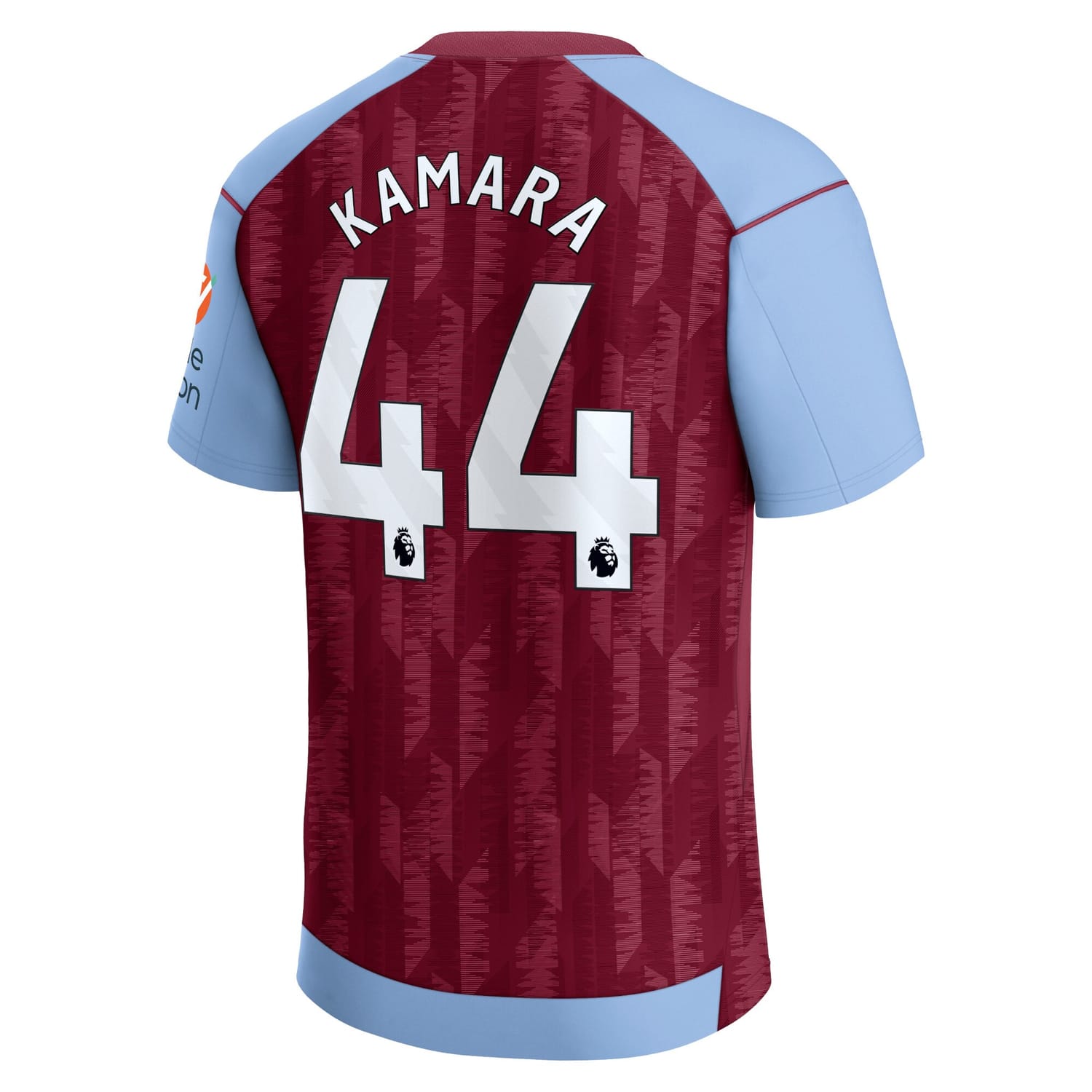 Premier League Aston Villa Home Jersey Shirt 2023-24 player Boubacar Kamara 44 printing for Men