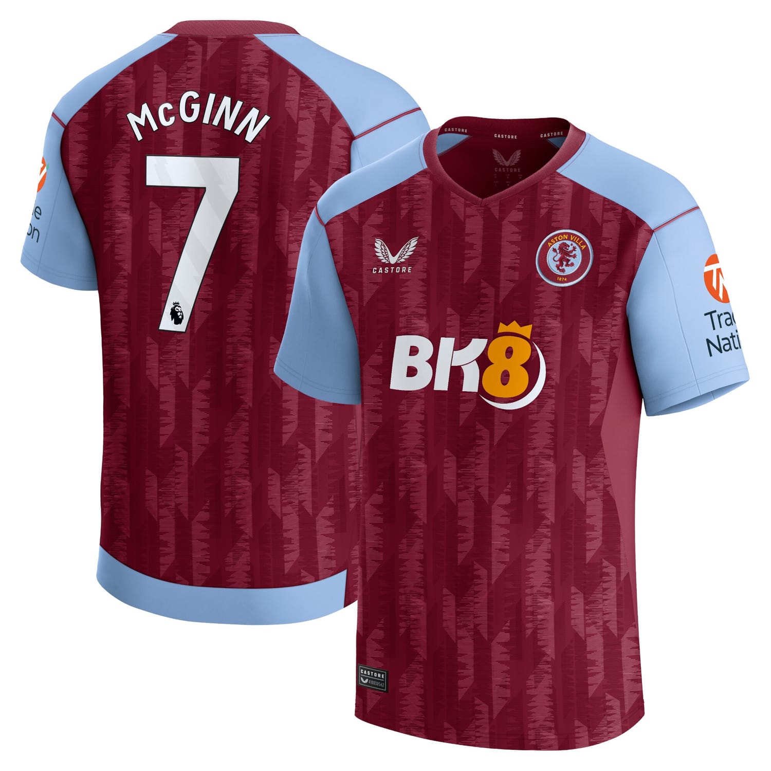 Premier League Aston Villa Home Jersey Shirt 2023-24 player John McGinn 7 printing for Men