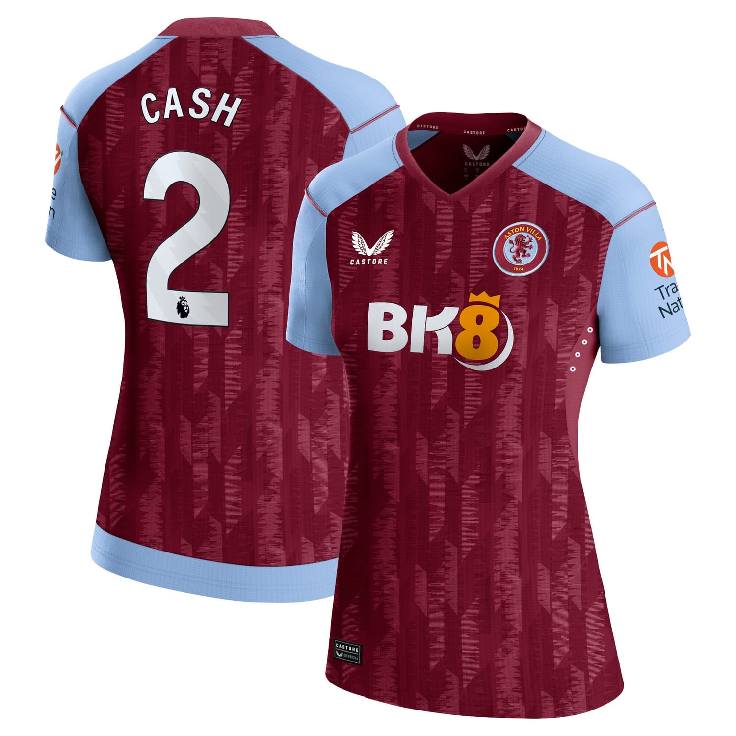 Premier League Aston Villa Home Pro Jersey Shirt 2023-24 player Matty Cash 2 printing for Women