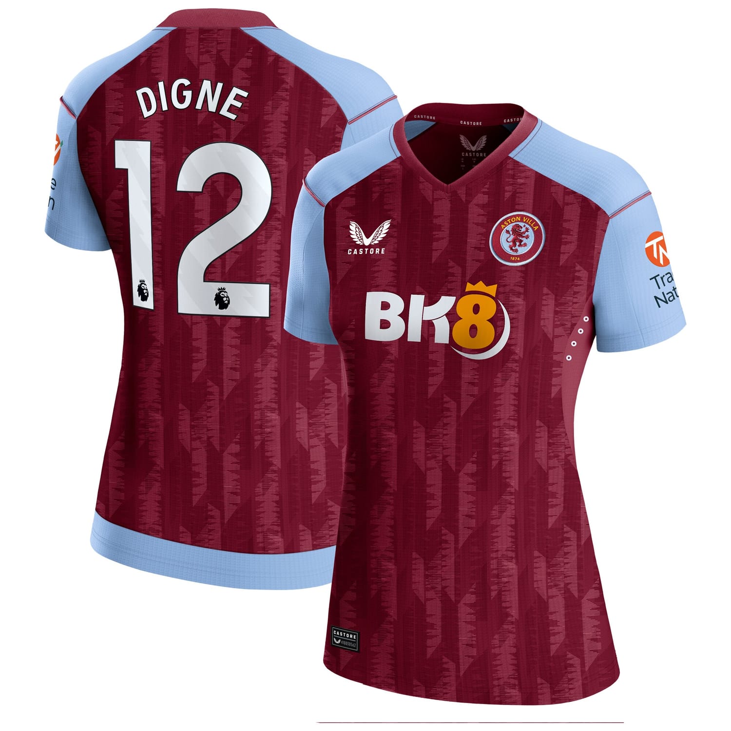 Premier League Aston Villa Home Pro Jersey Shirt 2023-24 player Lucas Digne 27 printing for Women