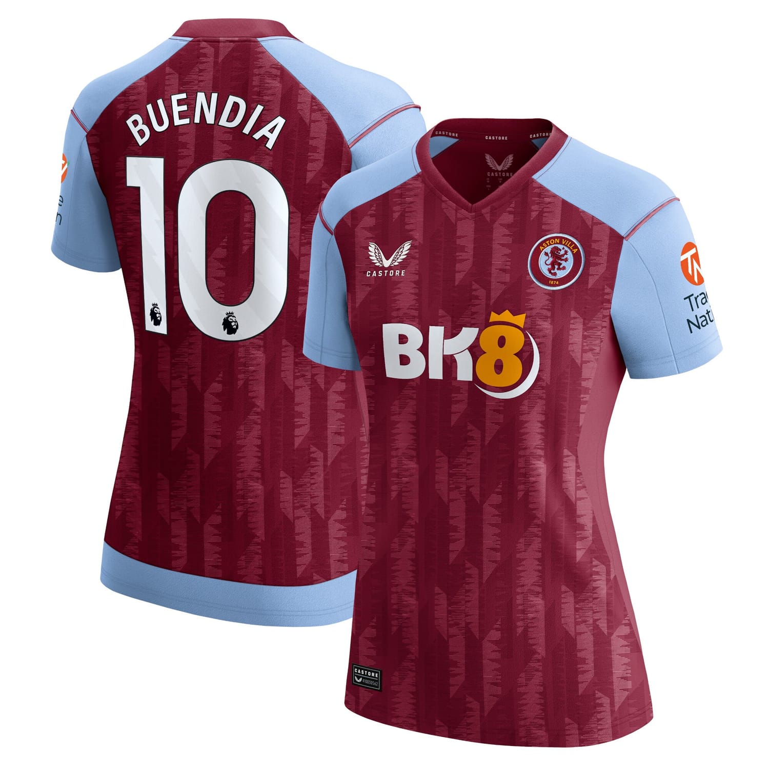Premier League Aston Villa Home Jersey Shirt 2023-24 player Emi Buendía 10 printing for Women