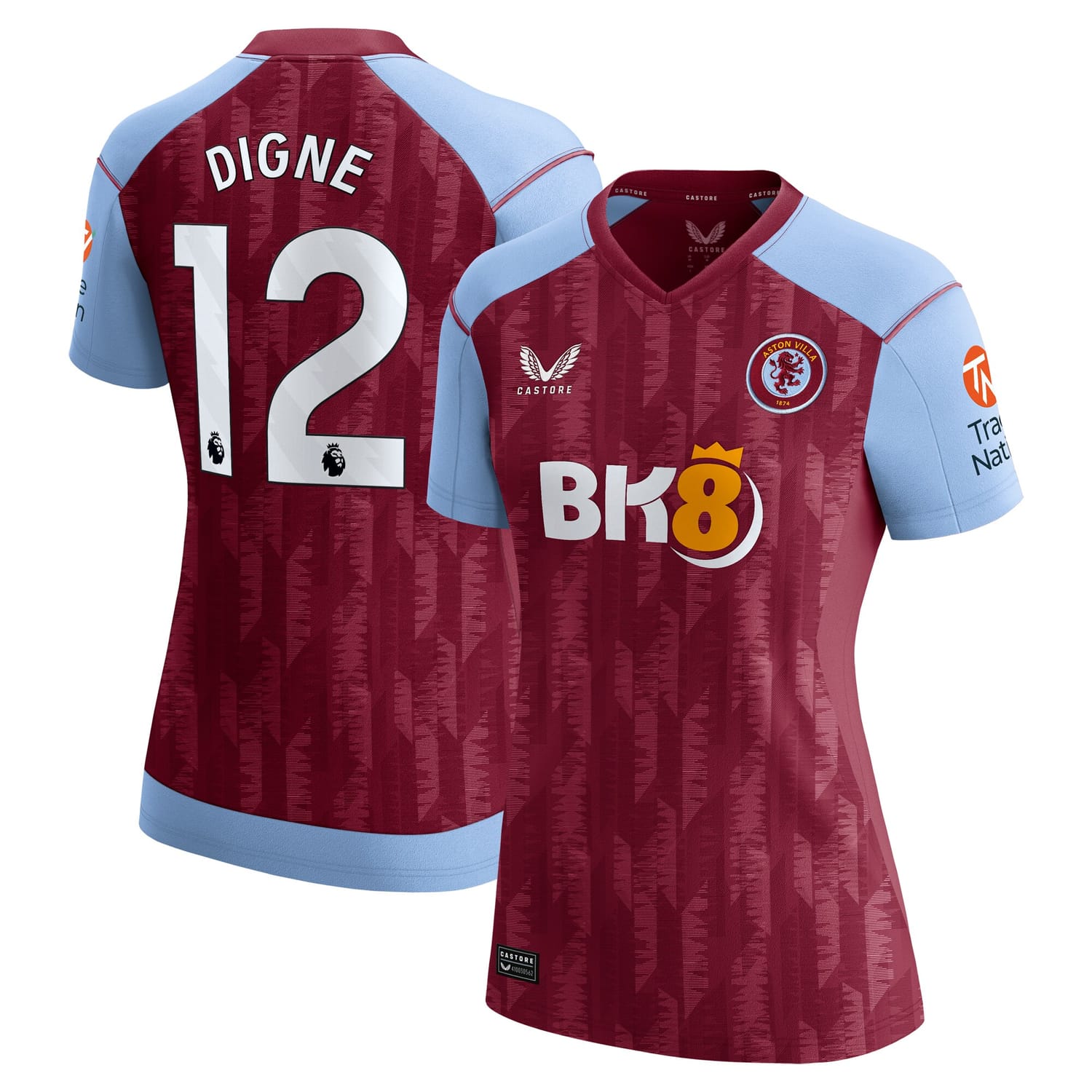 Premier League Aston Villa Home Jersey Shirt 2023-24 player Lucas Digne 27 printing for Women