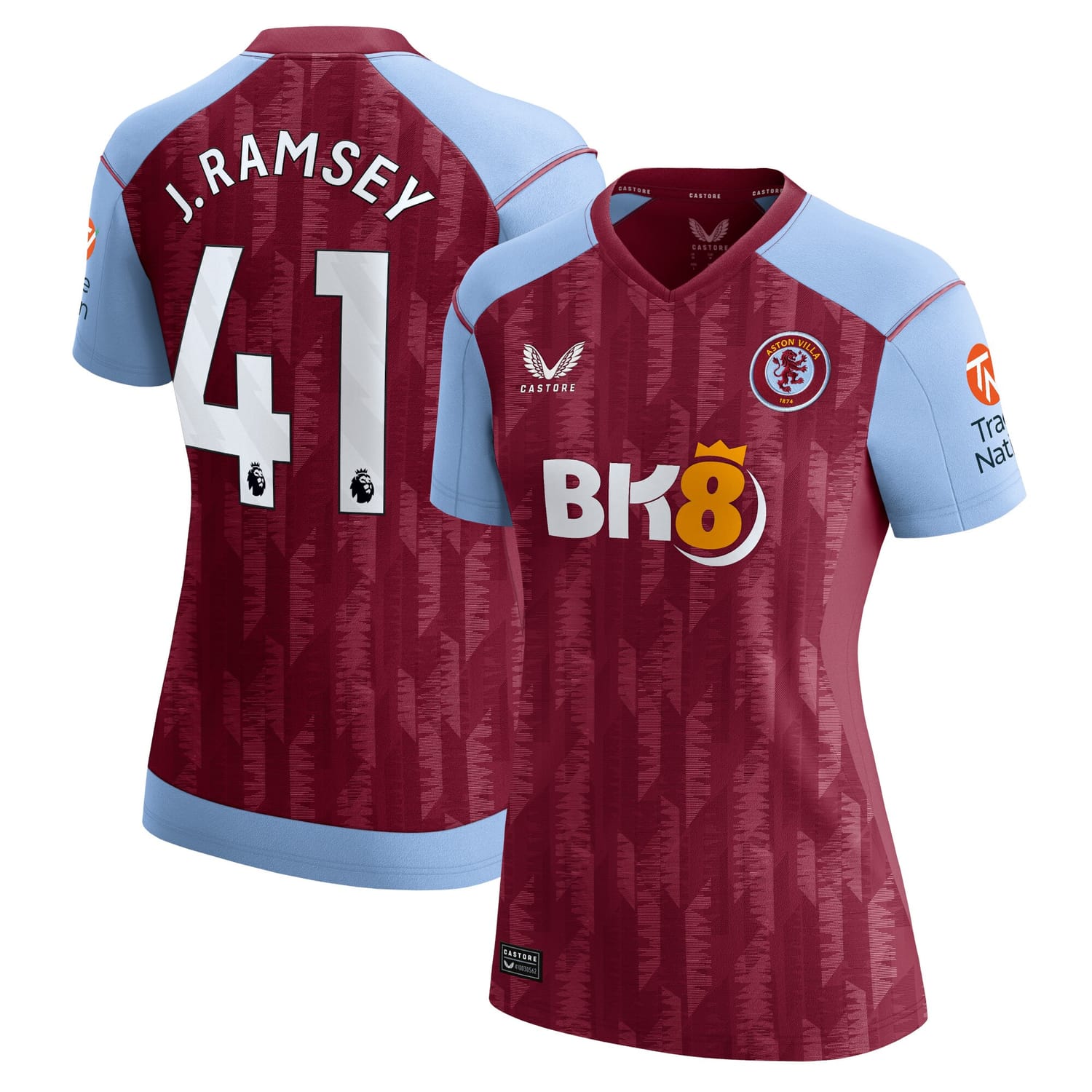 Premier League Aston Villa Home Jersey Shirt 2023-24 player Jacob Ramsey 41 printing for Women
