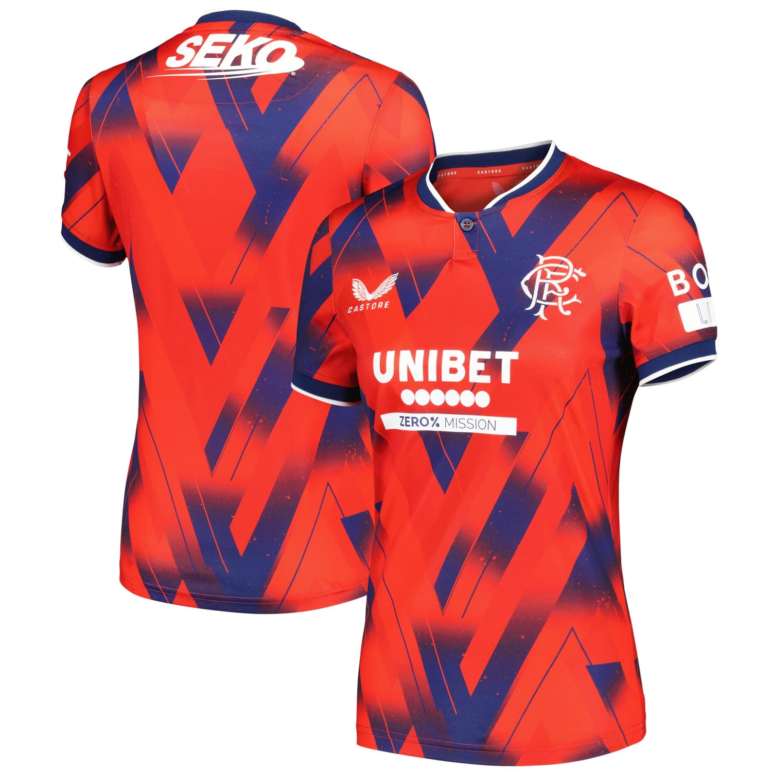 Scottish Premiership Rangers FC Fourth Jersey Shirt 2023-24 for Women