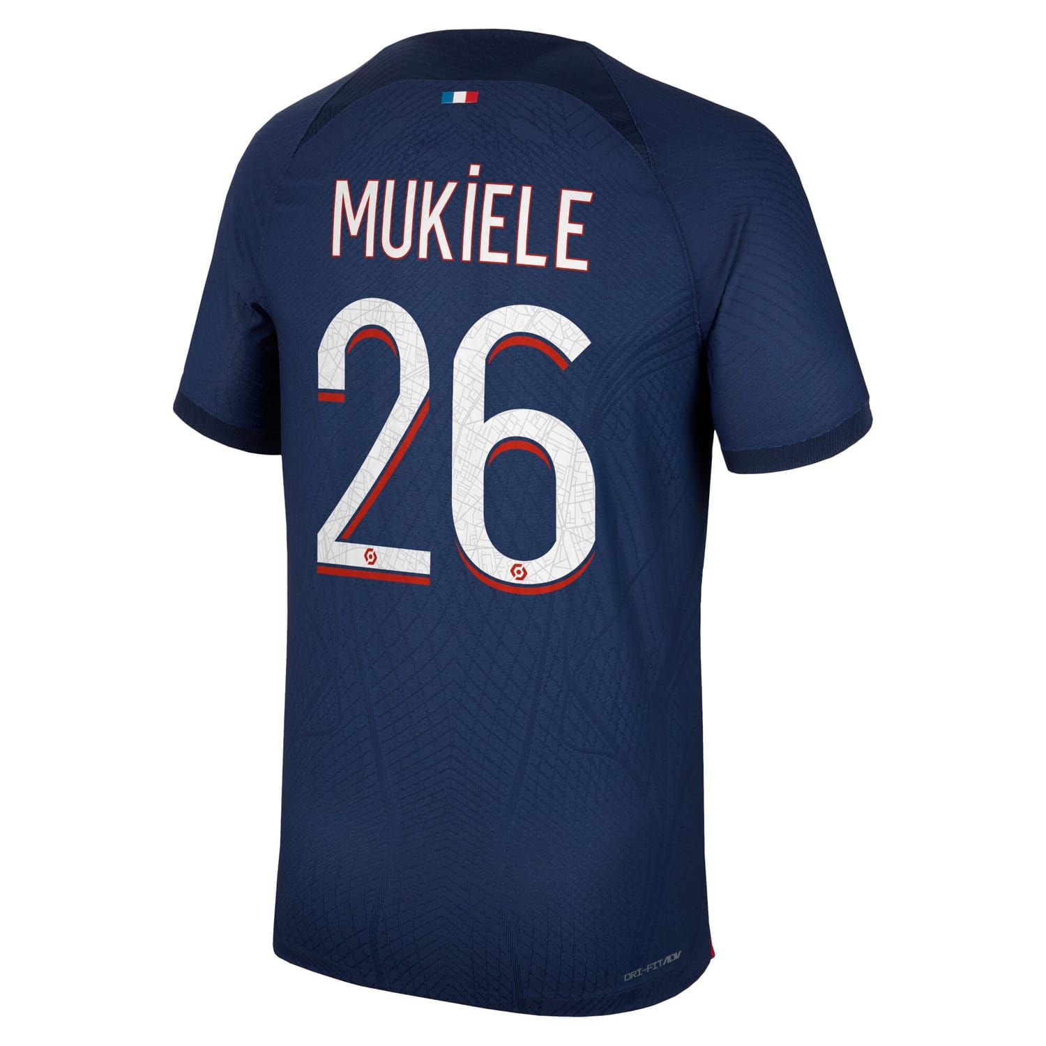 Ligue 1 Paris Saint-Germain Home Authentic Jersey Shirt 2023-24 player Nordi Mukiele 26 printing for Men