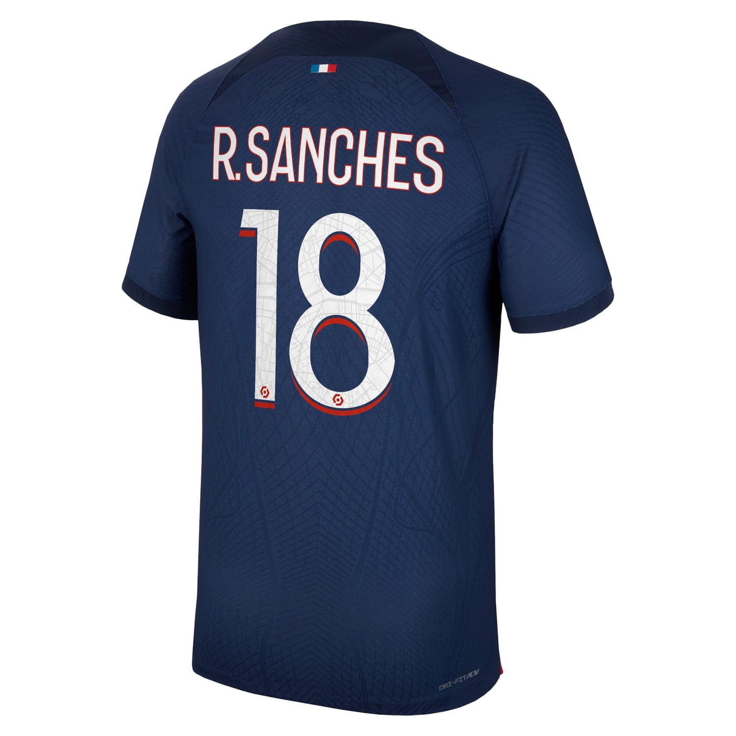 Ligue 1 Paris Saint-Germain Home Authentic Jersey Shirt 2023-24 player Renato Sanches 18 printing for Men