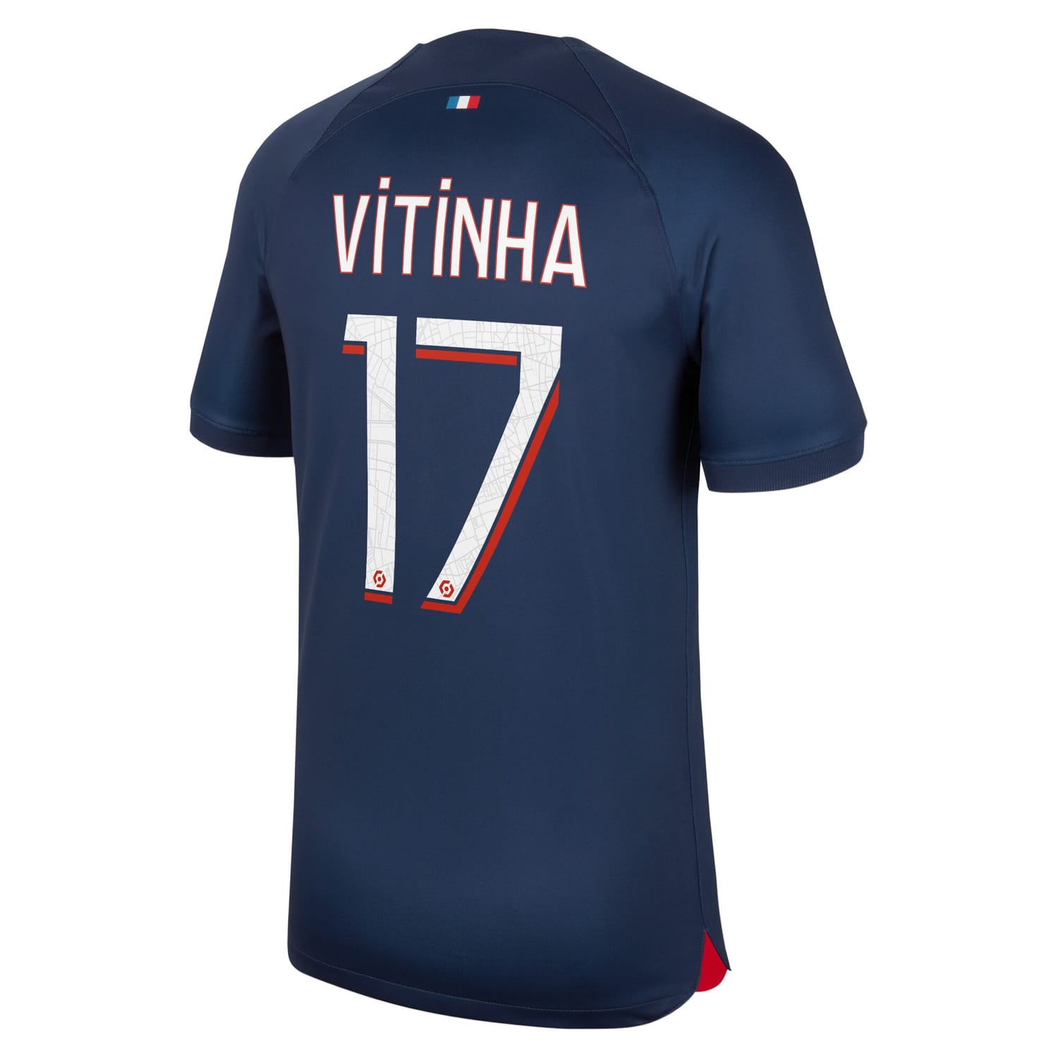 Ligue 1 Paris Saint-Germain Home Jersey Shirt 2023-24 player Vitinha 17 printing for Men