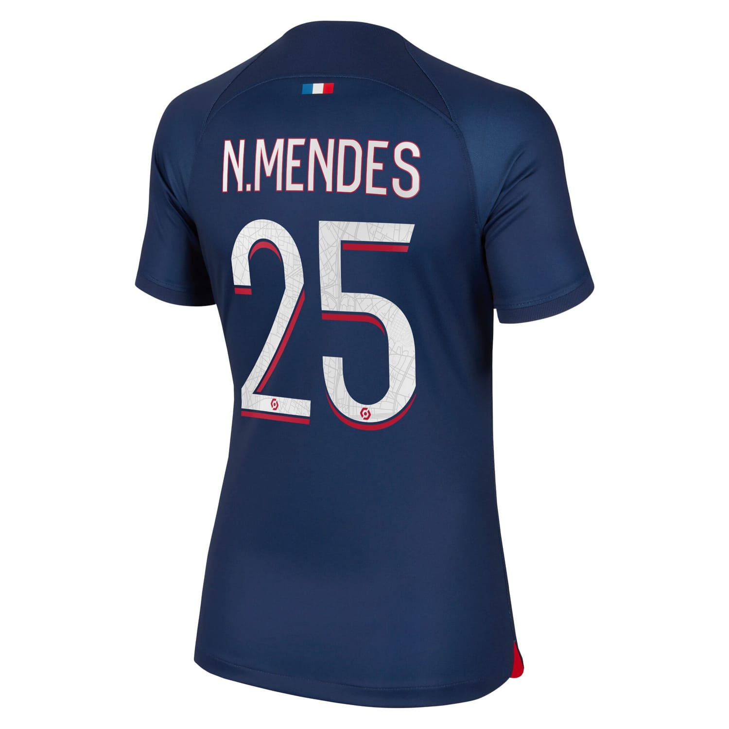 Ligue 1 Paris Saint-Germain Home Jersey Shirt 2023-24 player Nuno Mendes 25 printing for Women