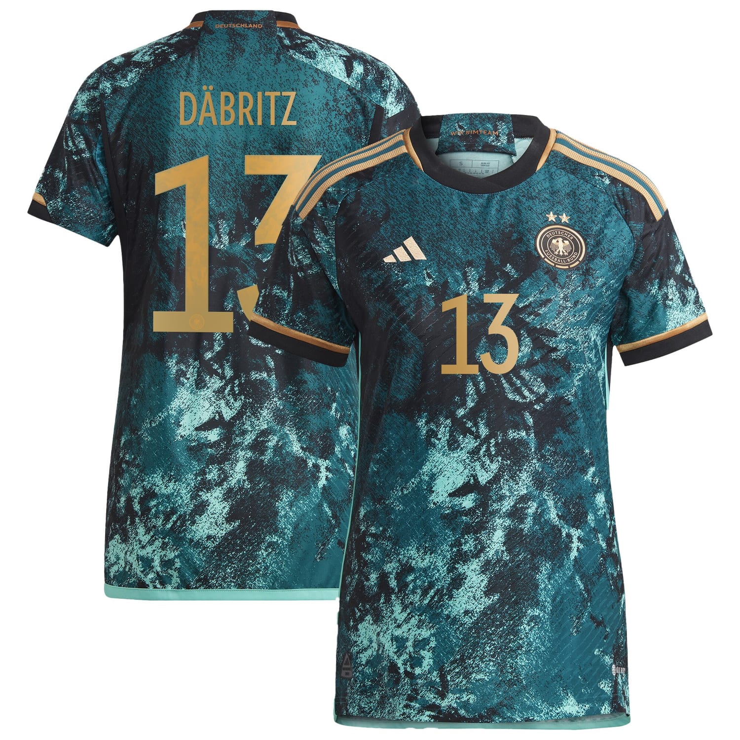 Germany National Team Away Authentic Jersey Shirt 2023 player Sara Däbritz 13 printing for Women