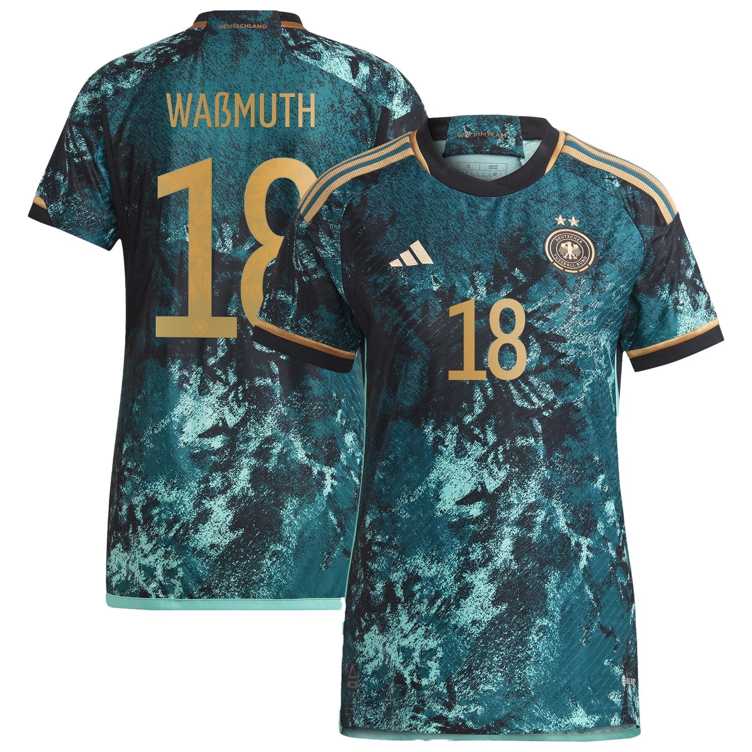 Germany National Team Away Authentic Jersey Shirt 2023 player Tabea Waßmuth 18 printing for Women