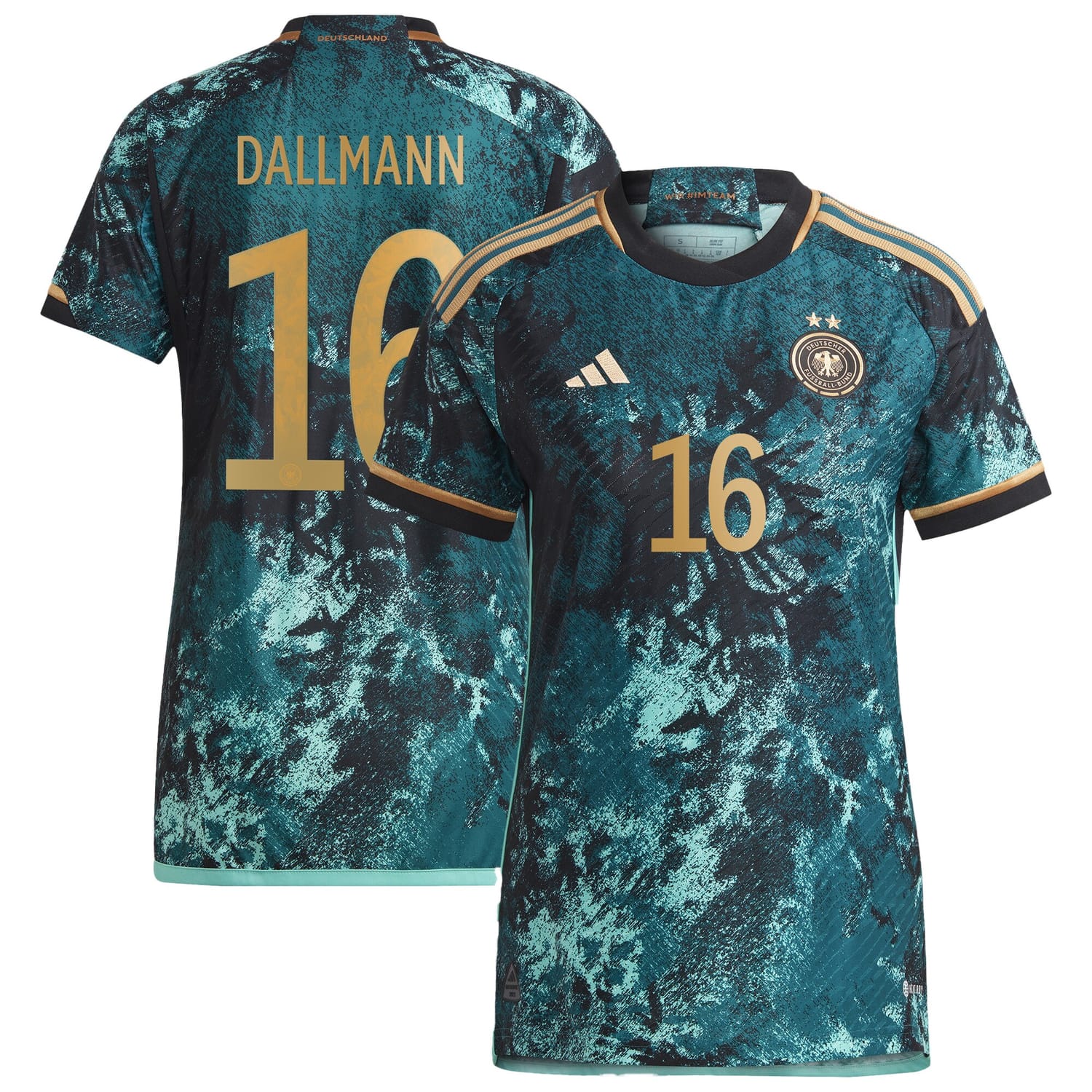 Germany National Team Away Authentic Jersey Shirt 2023 player Dallmann 16 printing for Women