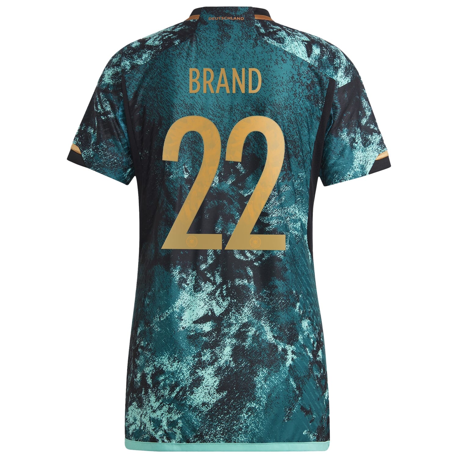 Germany National Team Away Authentic Jersey Shirt 2023 player Jule Brand 22 printing for Women