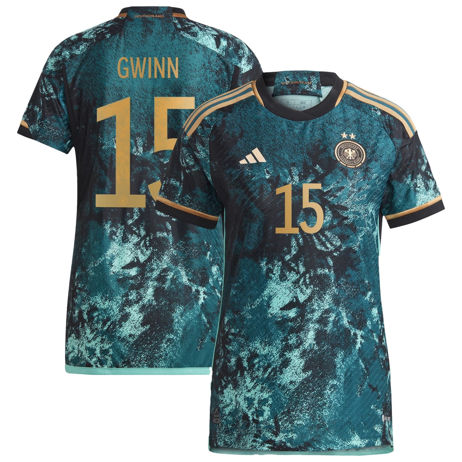 Germany National Team Away Authentic Jersey Shirt 2023 player Gwinn 15 printing for Women