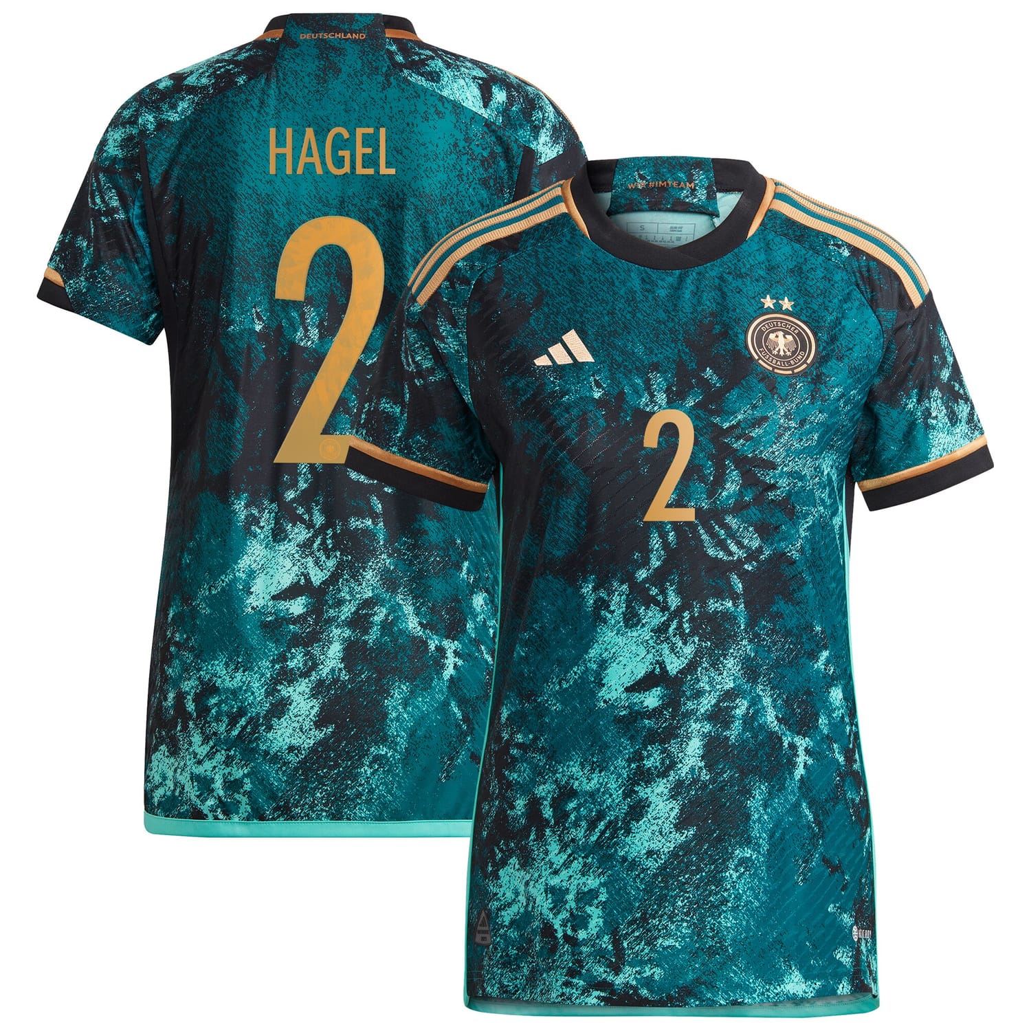Germany National Team Away Authentic Jersey Shirt 2023 player Chantal Hagel 26 printing for Women