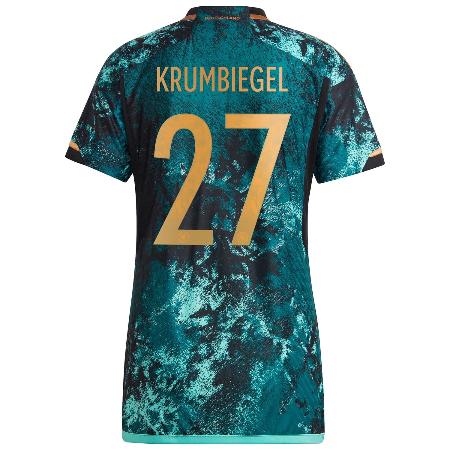 Germany National Team Away Authentic Jersey Shirt 2023 player Paulina Krumbiegel 27 printing for Women