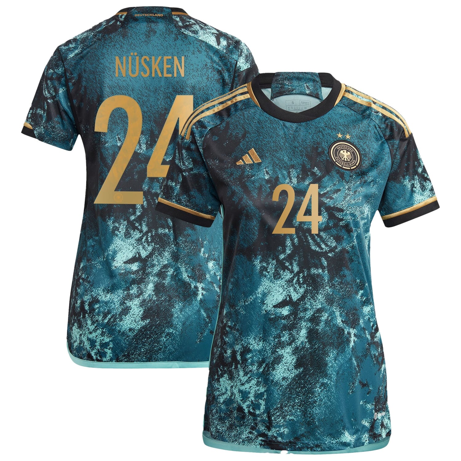 Germany National Team Away Jersey Shirt 2023 player Sjoeke Nüsken 24 printing for Women