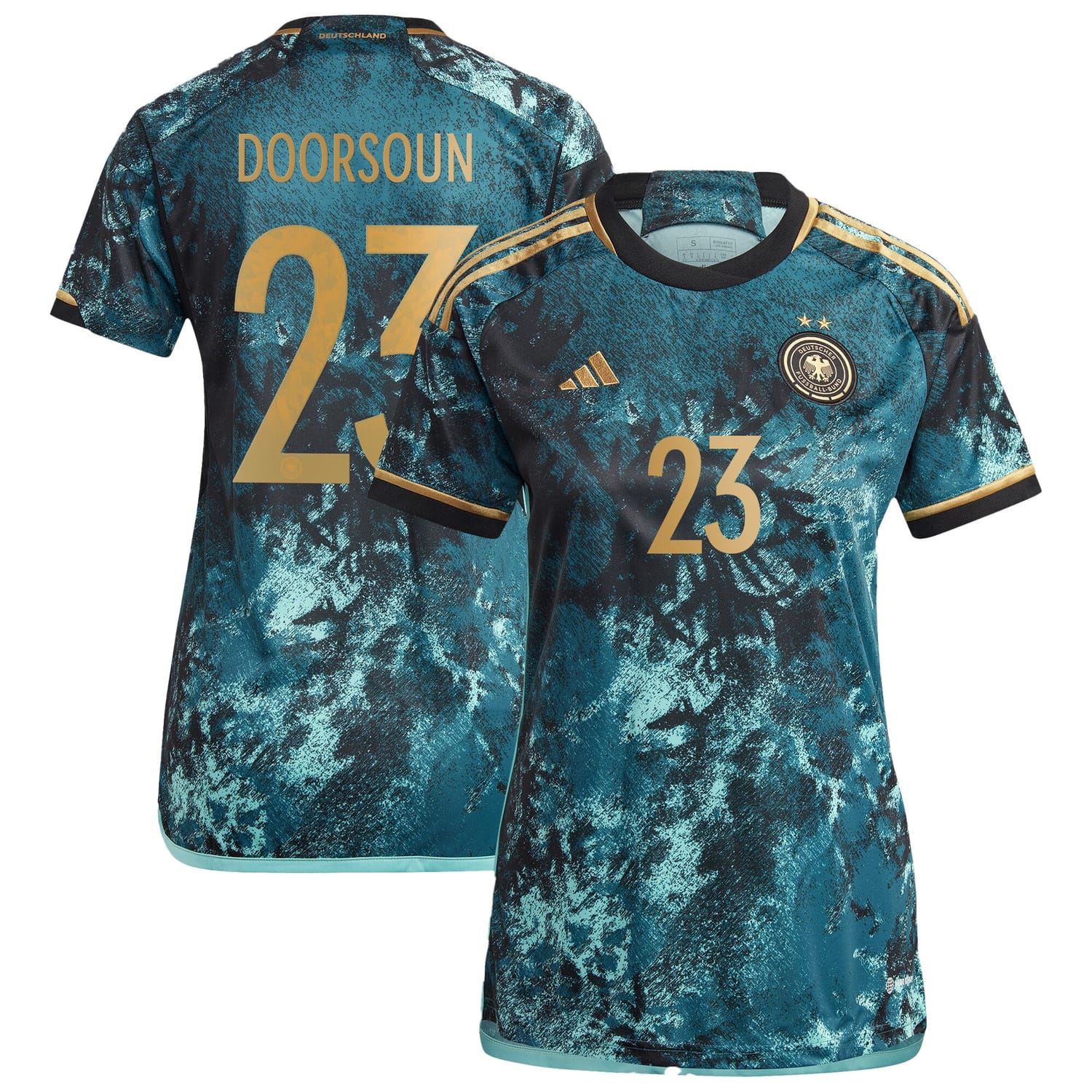 Germany National Team Away Jersey Shirt 2023 player Sara Doorsoun 23 printing for Women