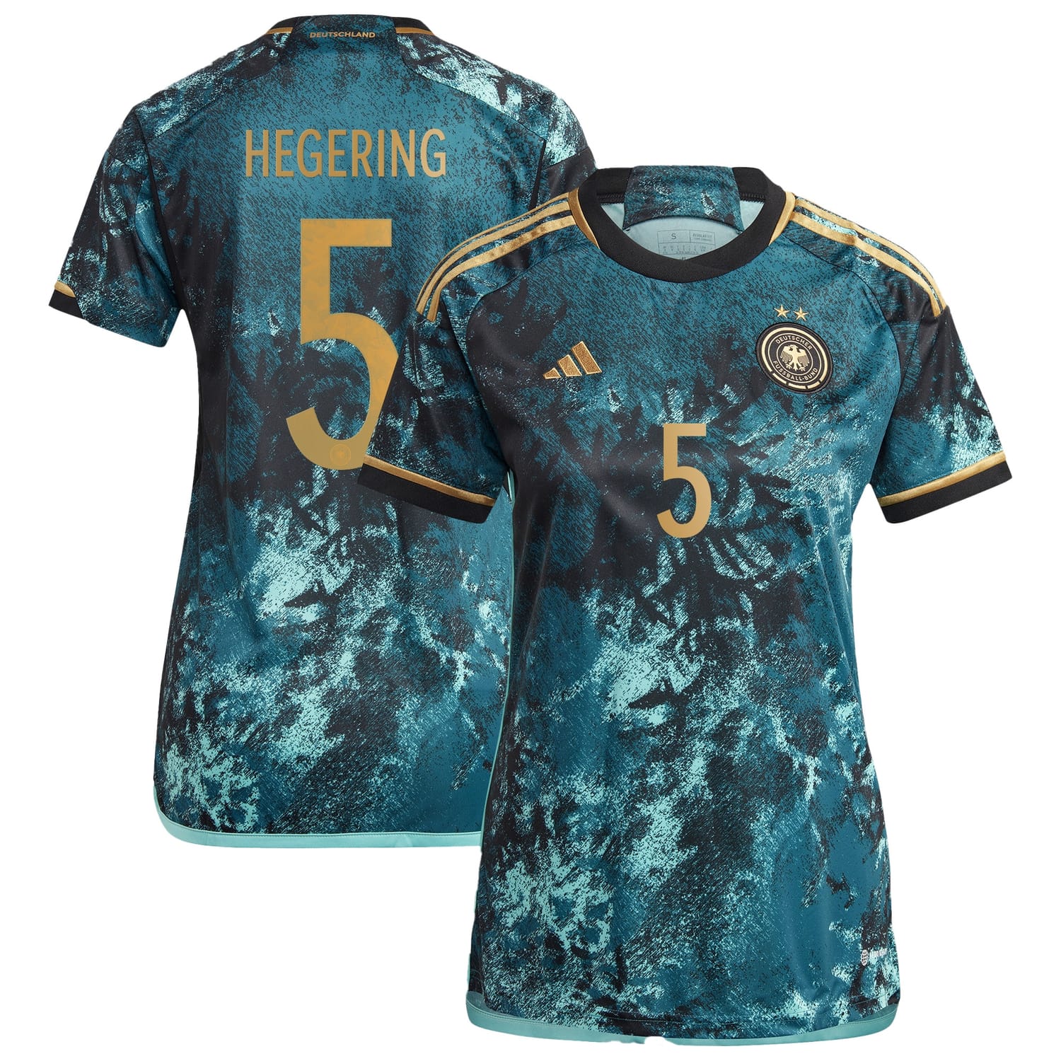 Germany National Team Away Jersey Shirt 2023 player Hegering 5 printing for Women