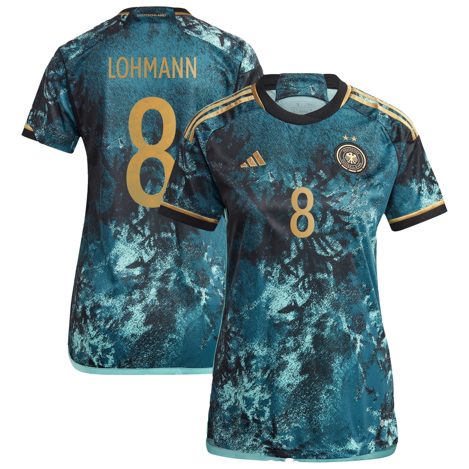 Germany National Team Away Jersey Shirt 2023 player Sydney Lohmann 8 printing for Women