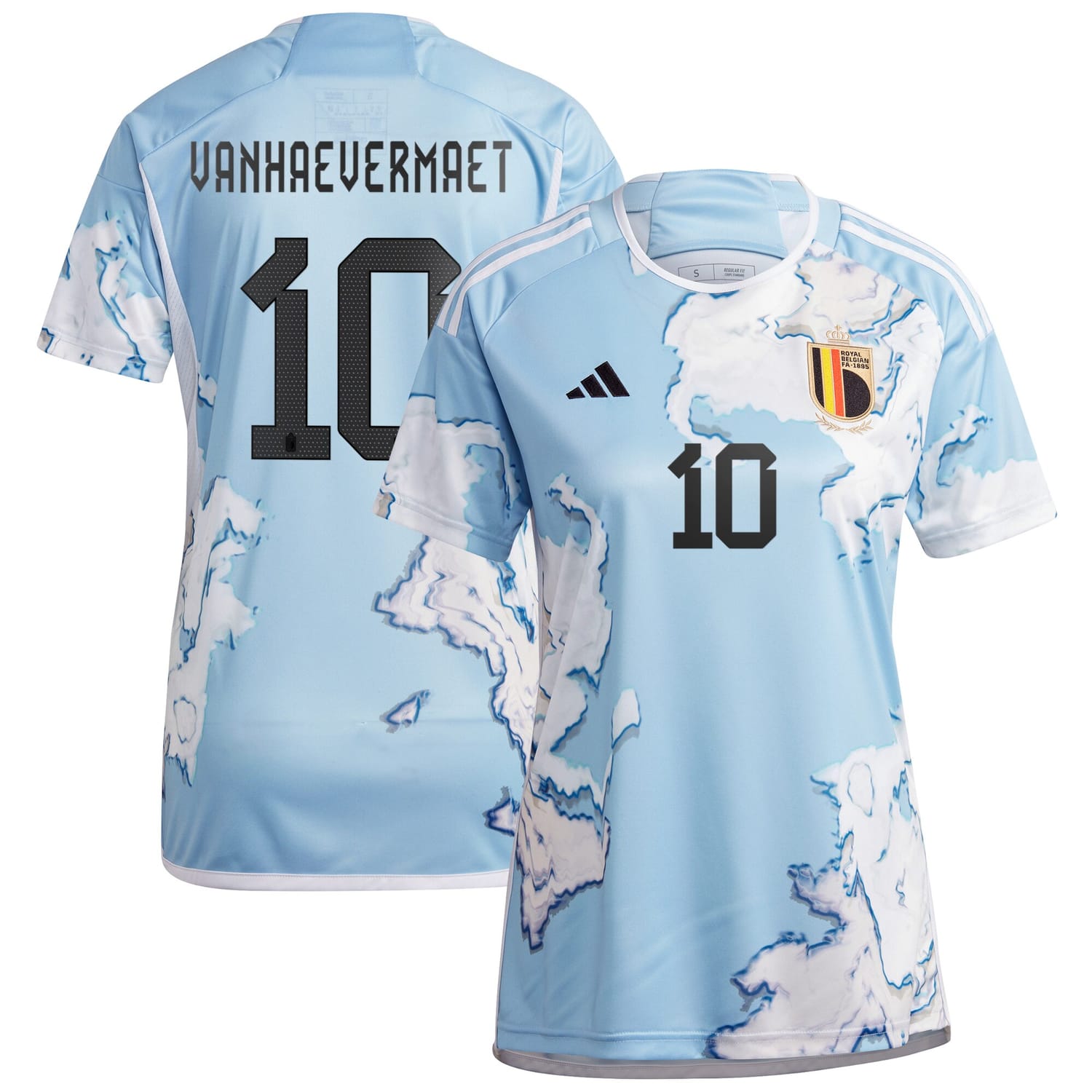 Belgium National Team Away Jersey Shirt 2023 player Justine Vanhaevermaet 10 printing for Women