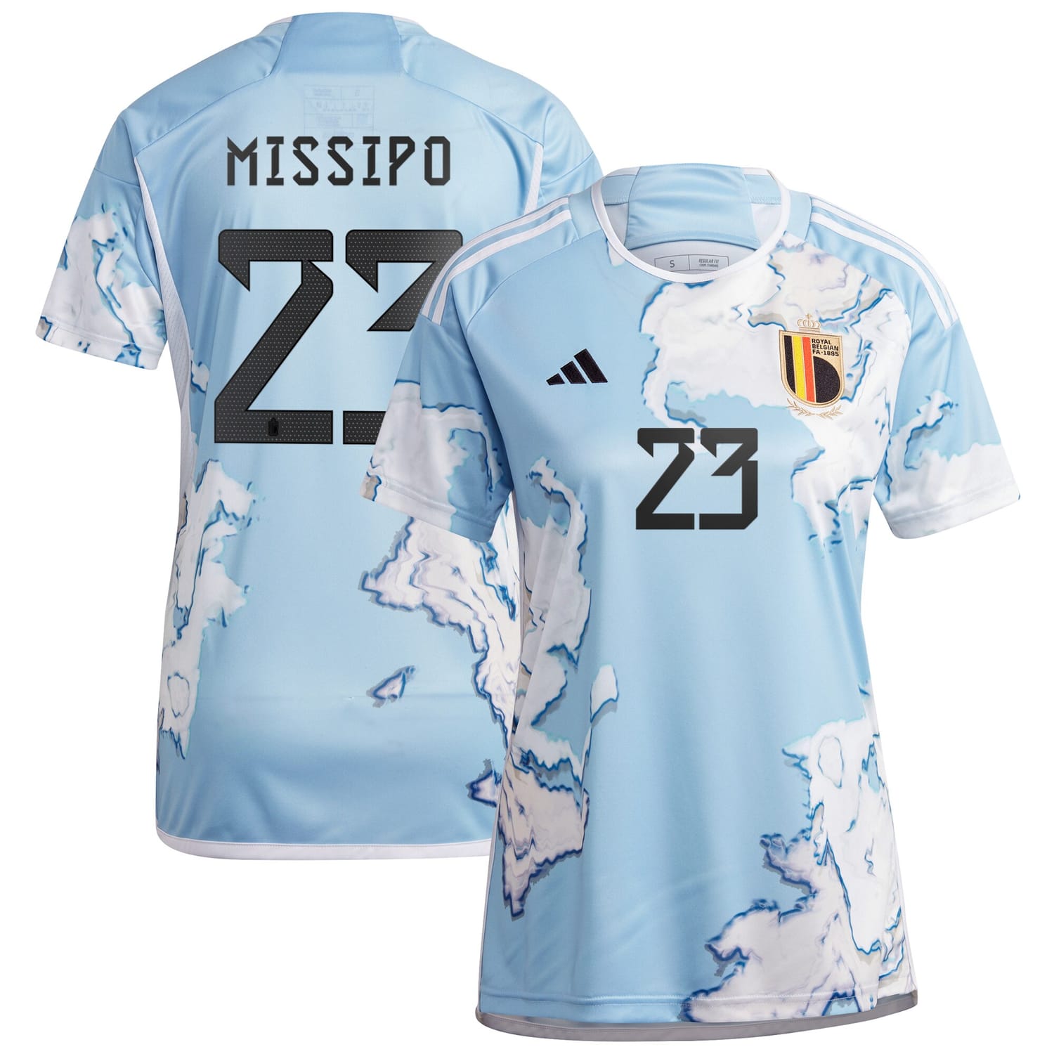 Belgium National Team Away Jersey Shirt 2023 player Kassandra Missipo 23 printing for Women